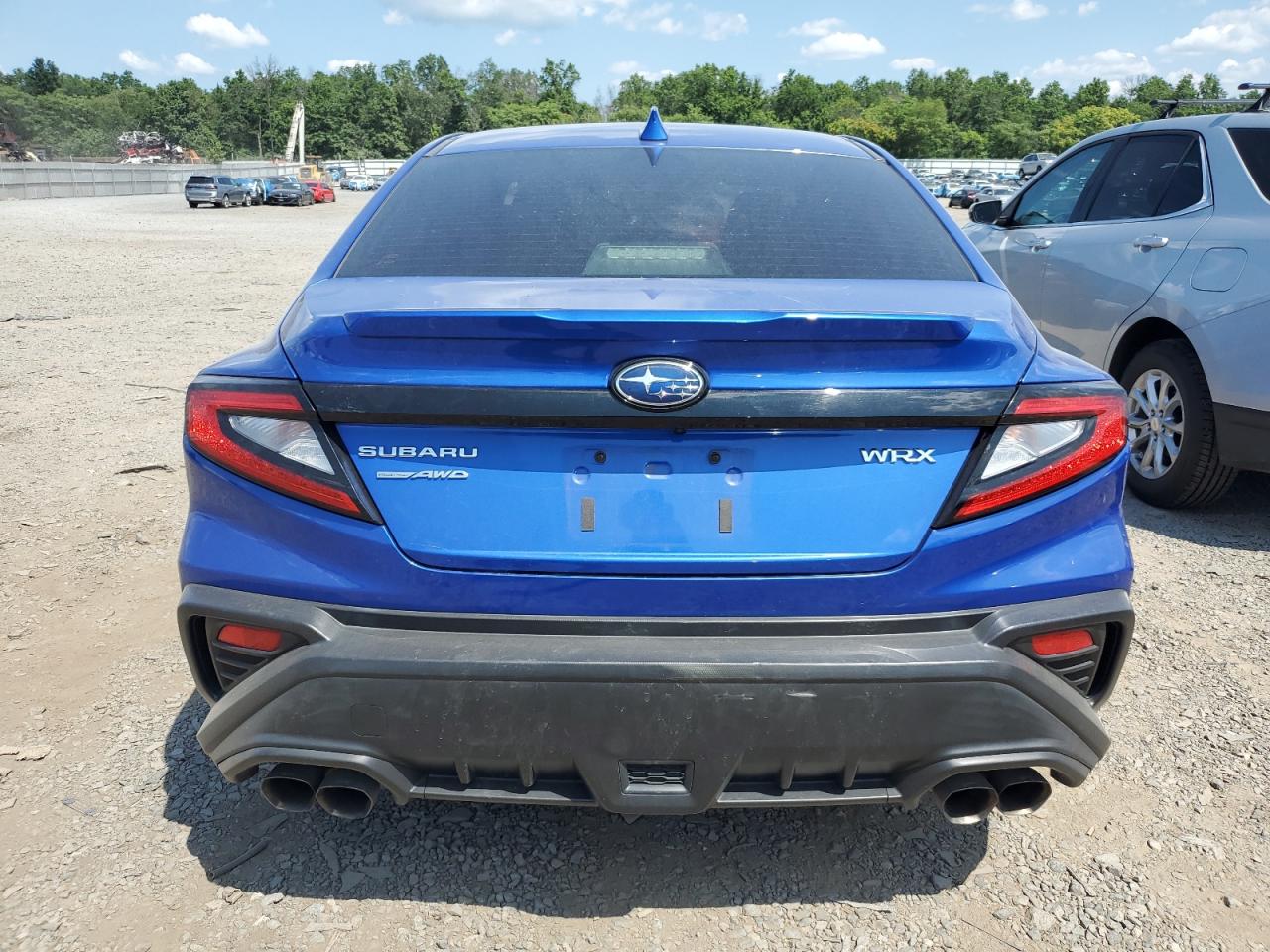2022 Subaru Wrx Premium Blue vin: JF1VBAF60N9011249