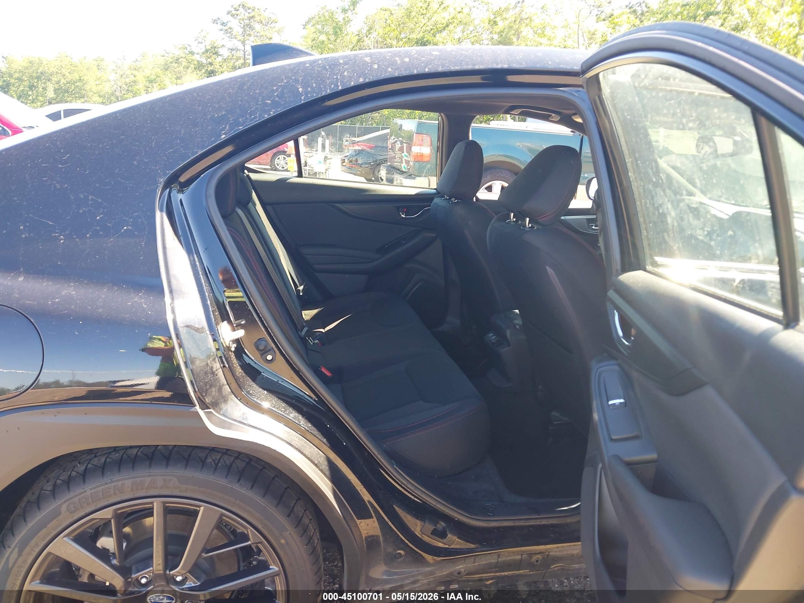 2022 Subaru Wrx Premium Black vin: JF1VBAF63N9019345