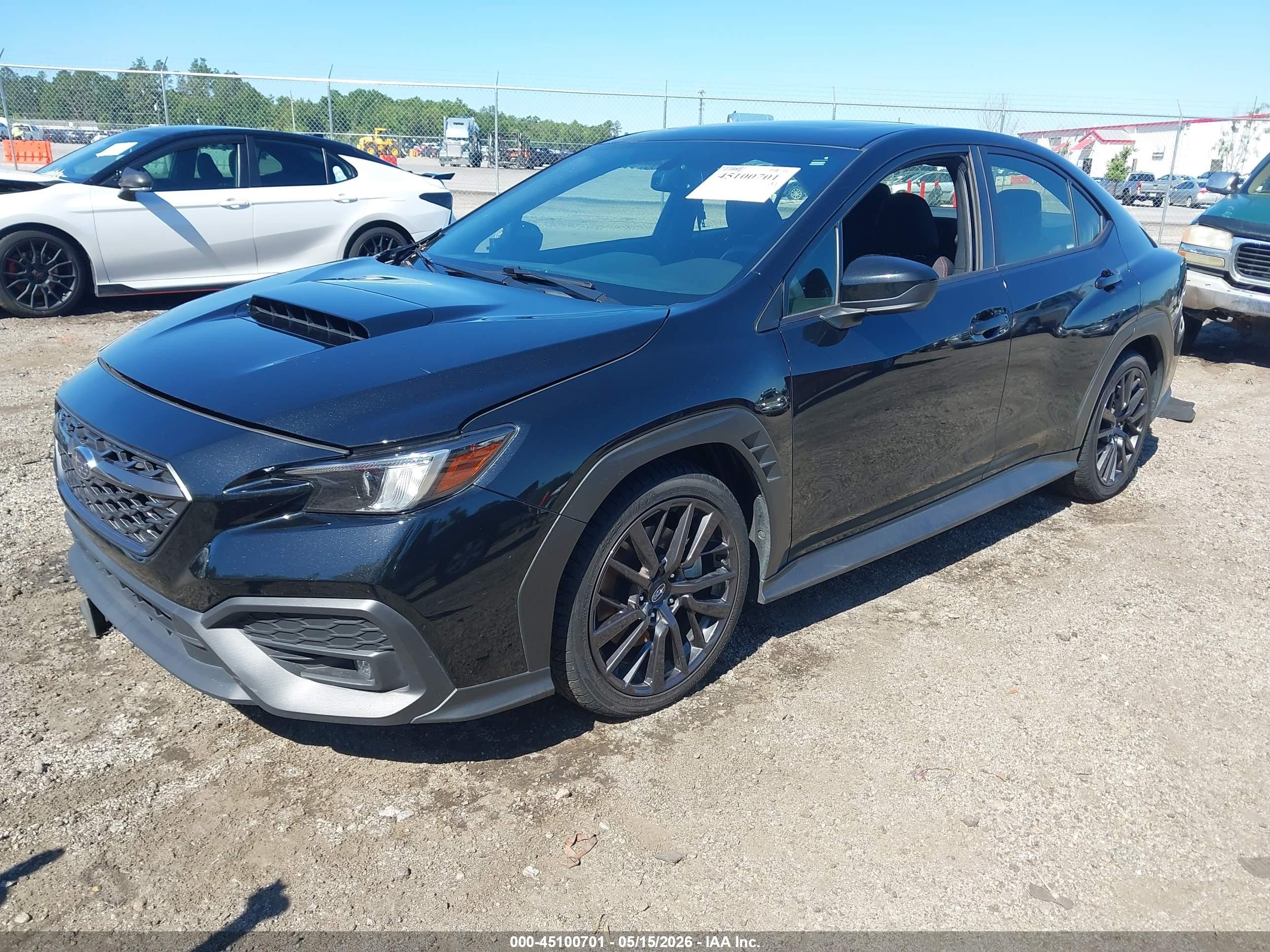 2022 Subaru Wrx Premium Black vin: JF1VBAF63N9019345