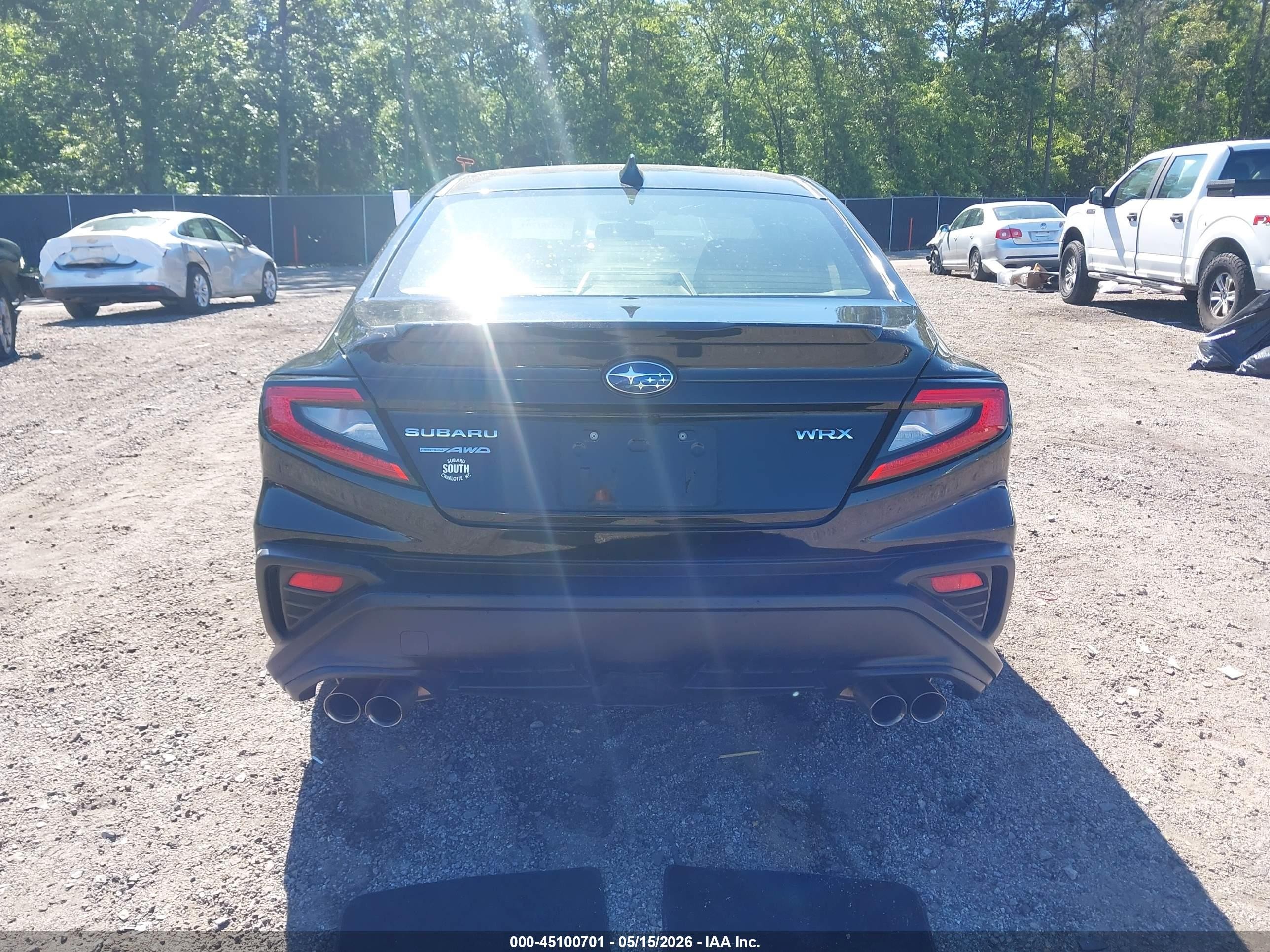 2022 Subaru Wrx Premium Black vin: JF1VBAF63N9019345