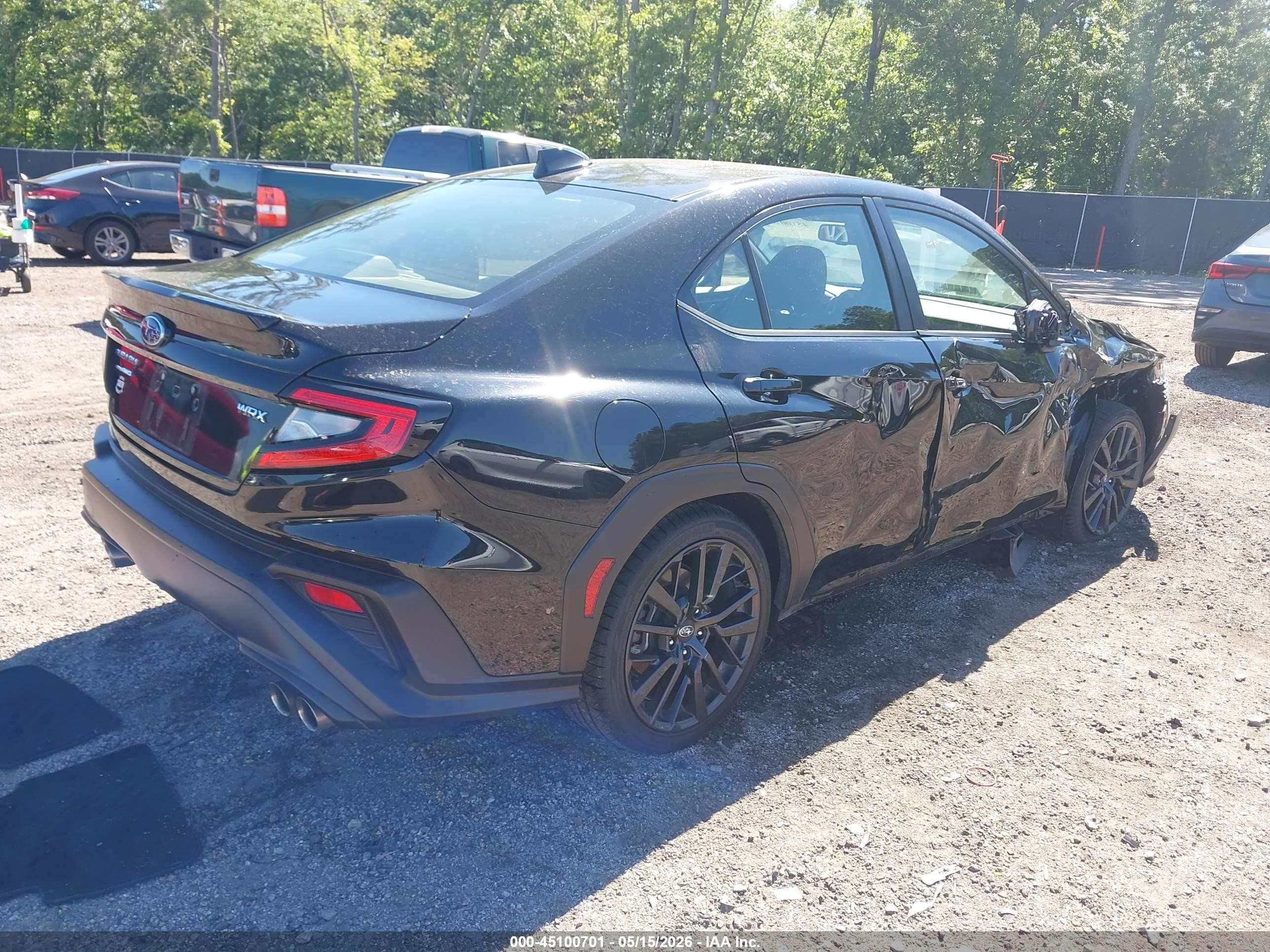 2022 Subaru Wrx Premium Black vin: JF1VBAF63N9019345