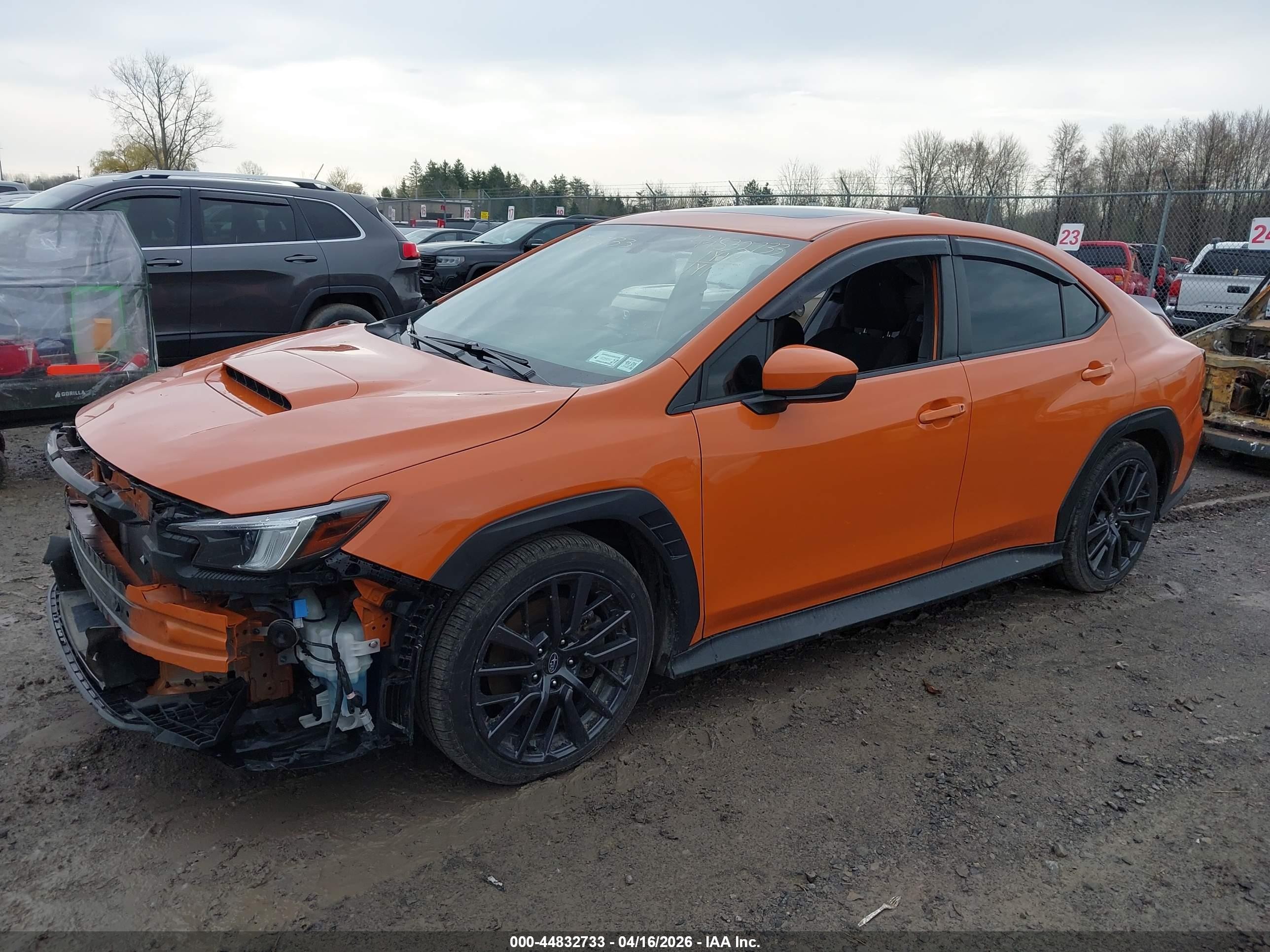 2023 Subaru Wrx Premium Orange vin: JF1VBAF67P9819455