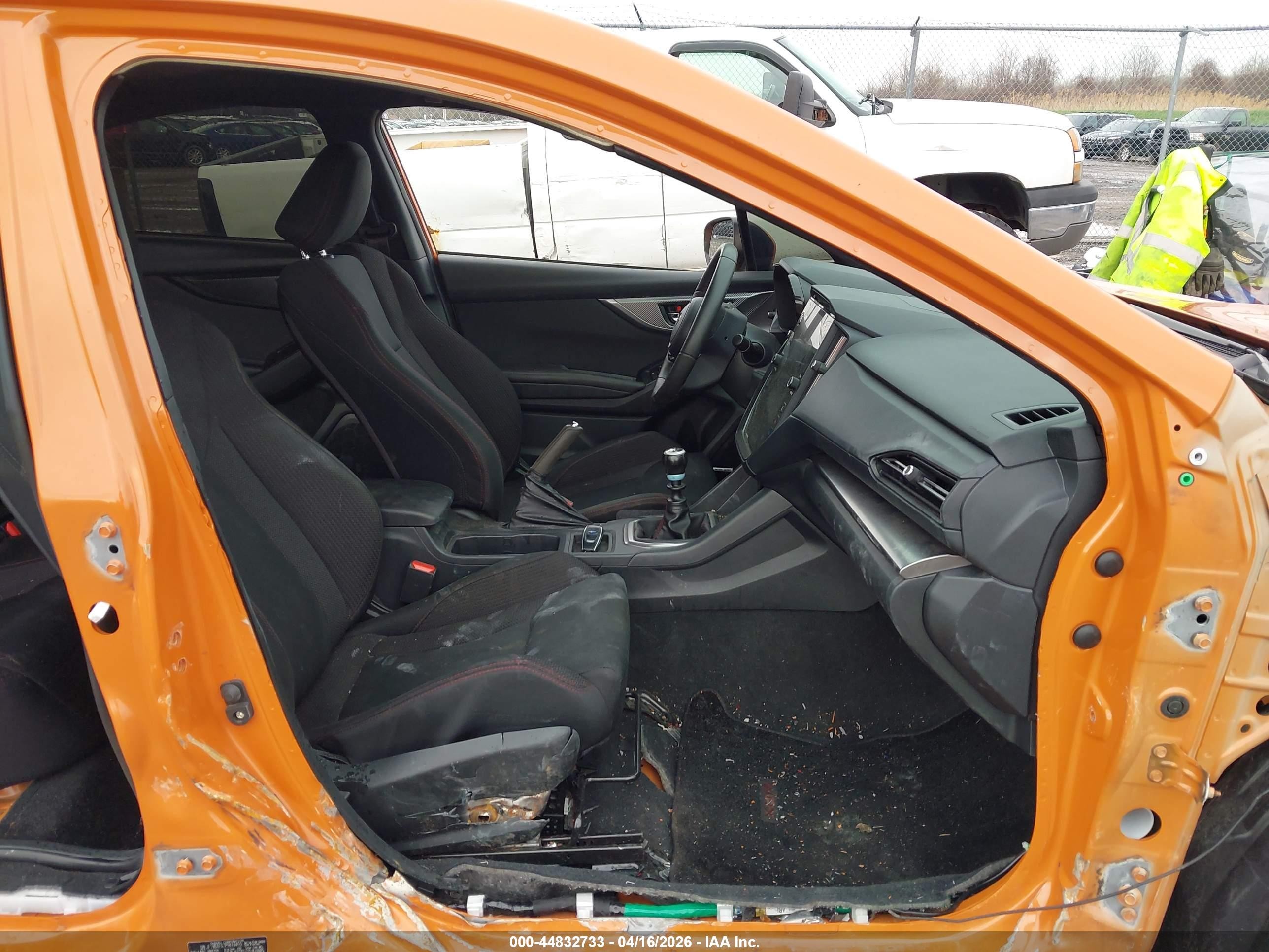 2023 Subaru Wrx Premium Orange vin: JF1VBAF67P9819455
