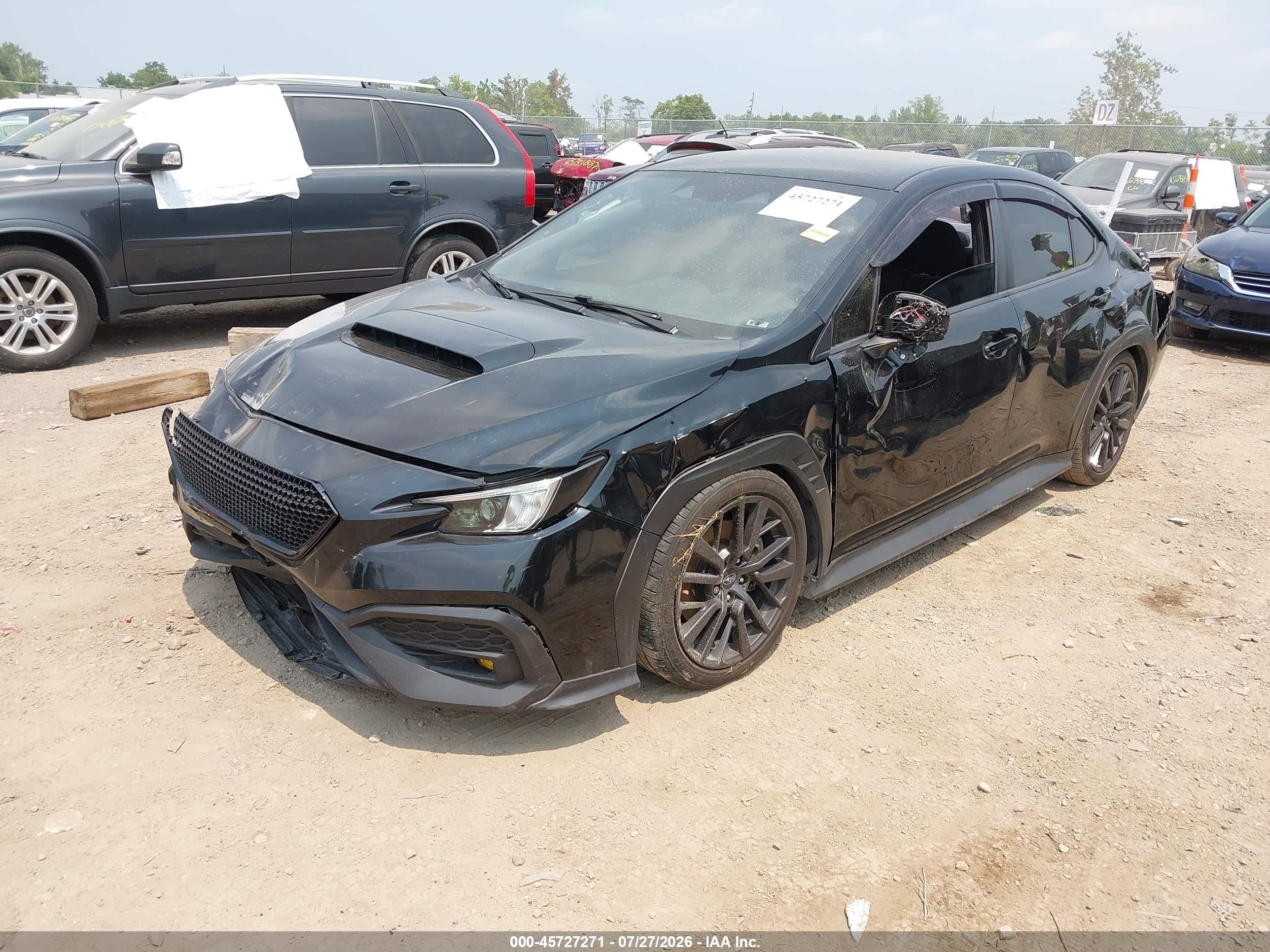 2022 Subaru Wrx Premium Black vin: JF1VBAH64N8014271