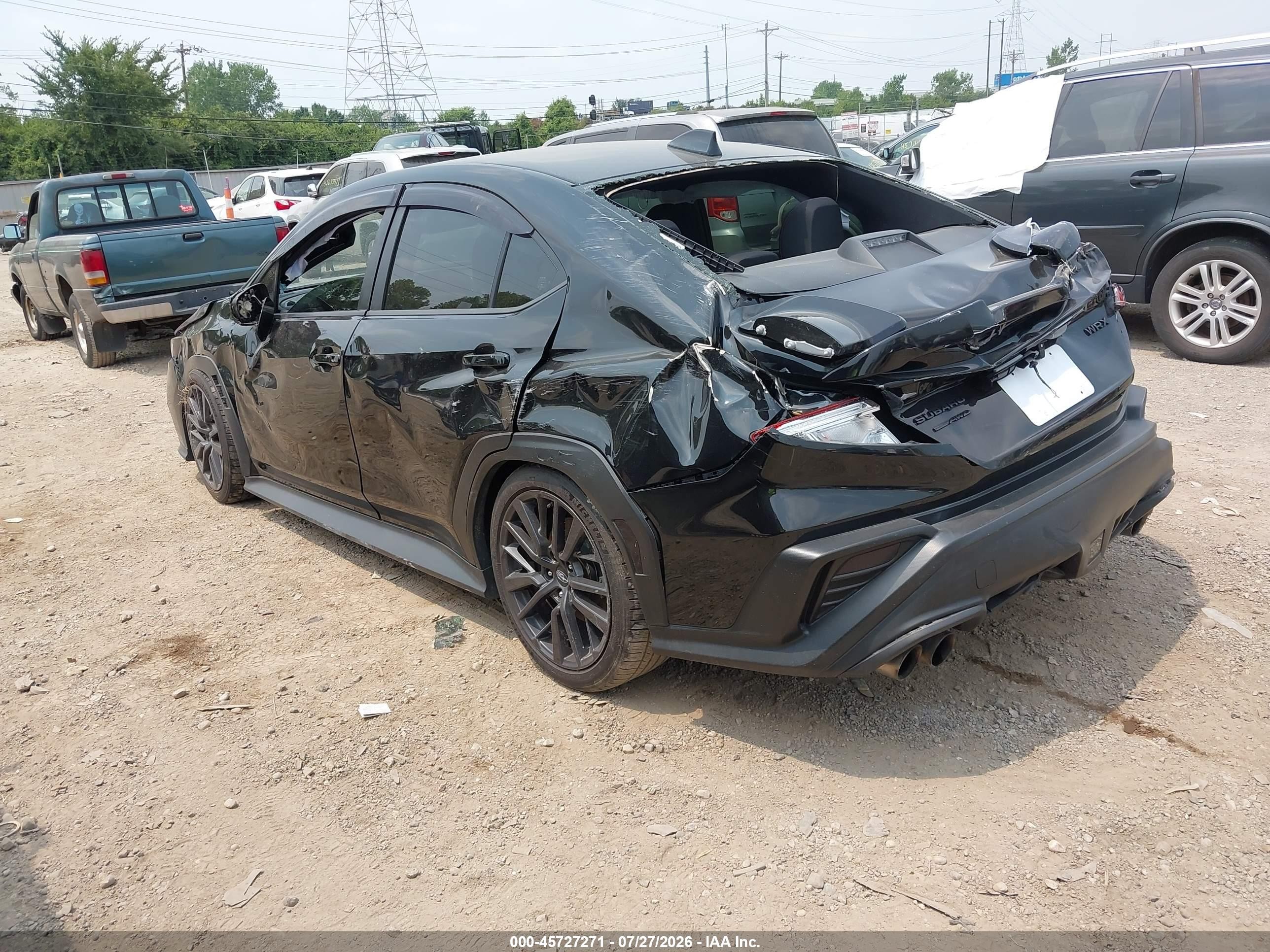 2022 Subaru Wrx Premium Black vin: JF1VBAH64N8014271