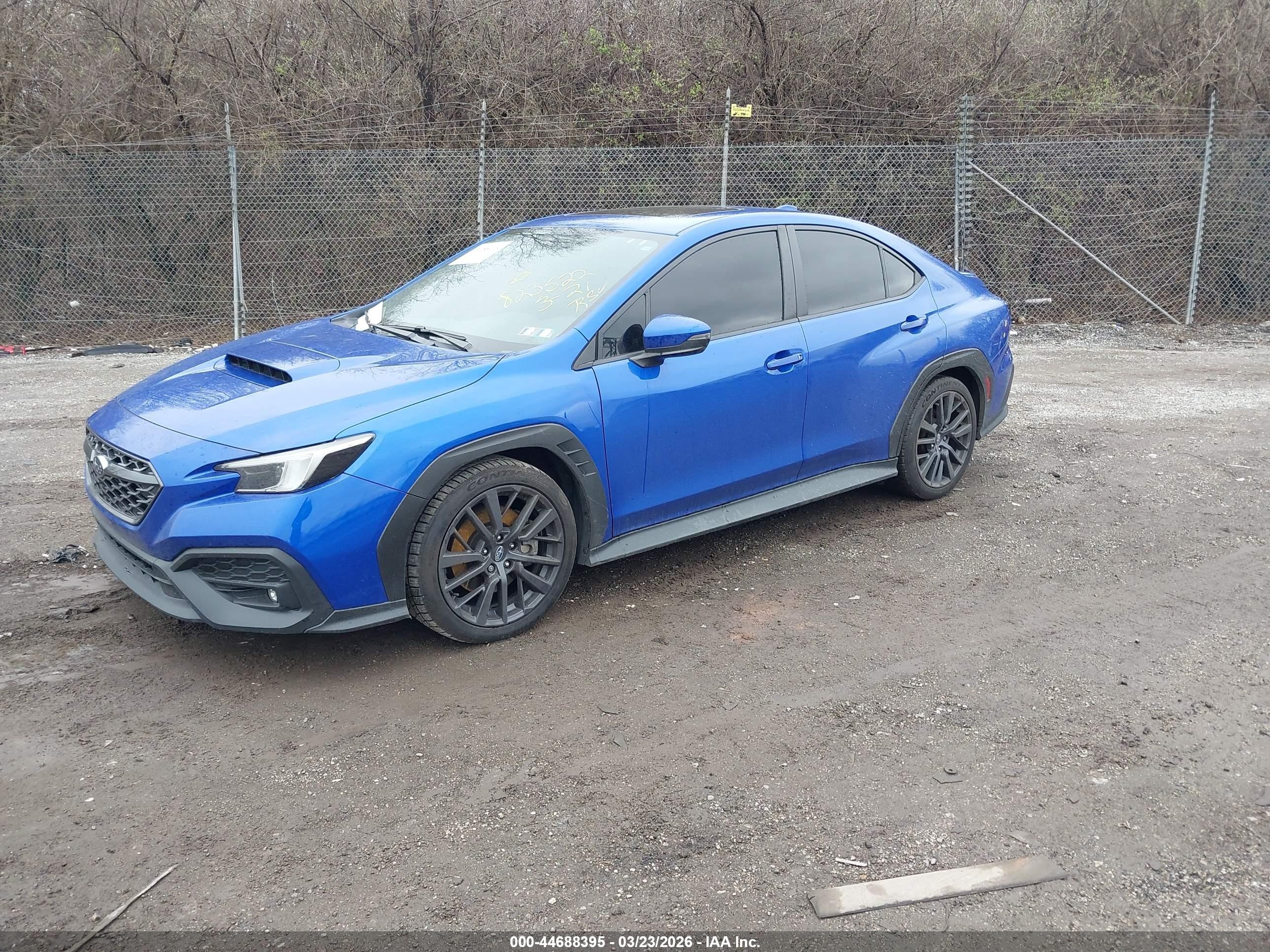 2023 Subaru Wrx Limited Blue vin: JF1VBAL6XP9823522