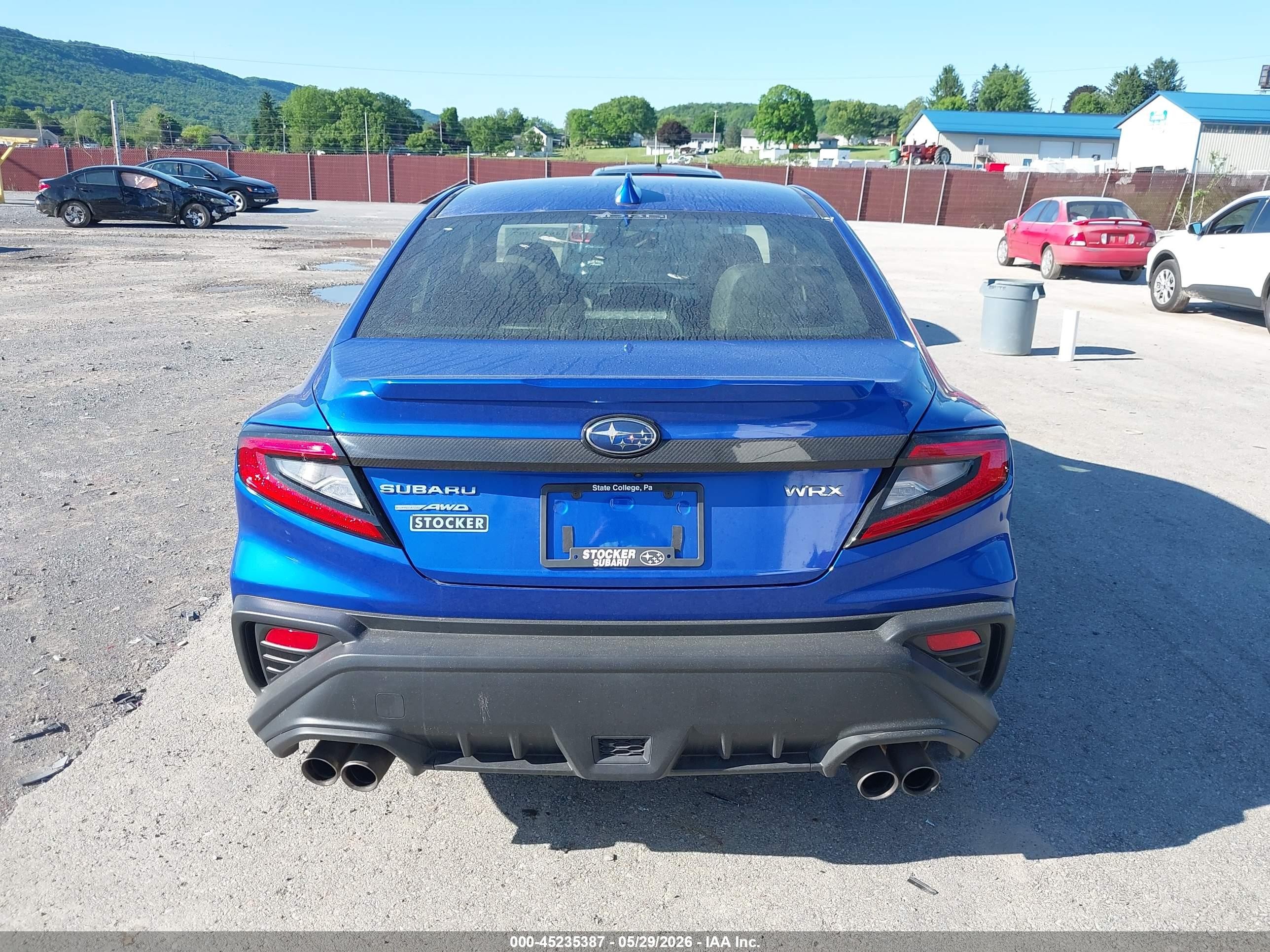 2024 Subaru Wrx Limited Blue vin: JF1VBAN64R9809034