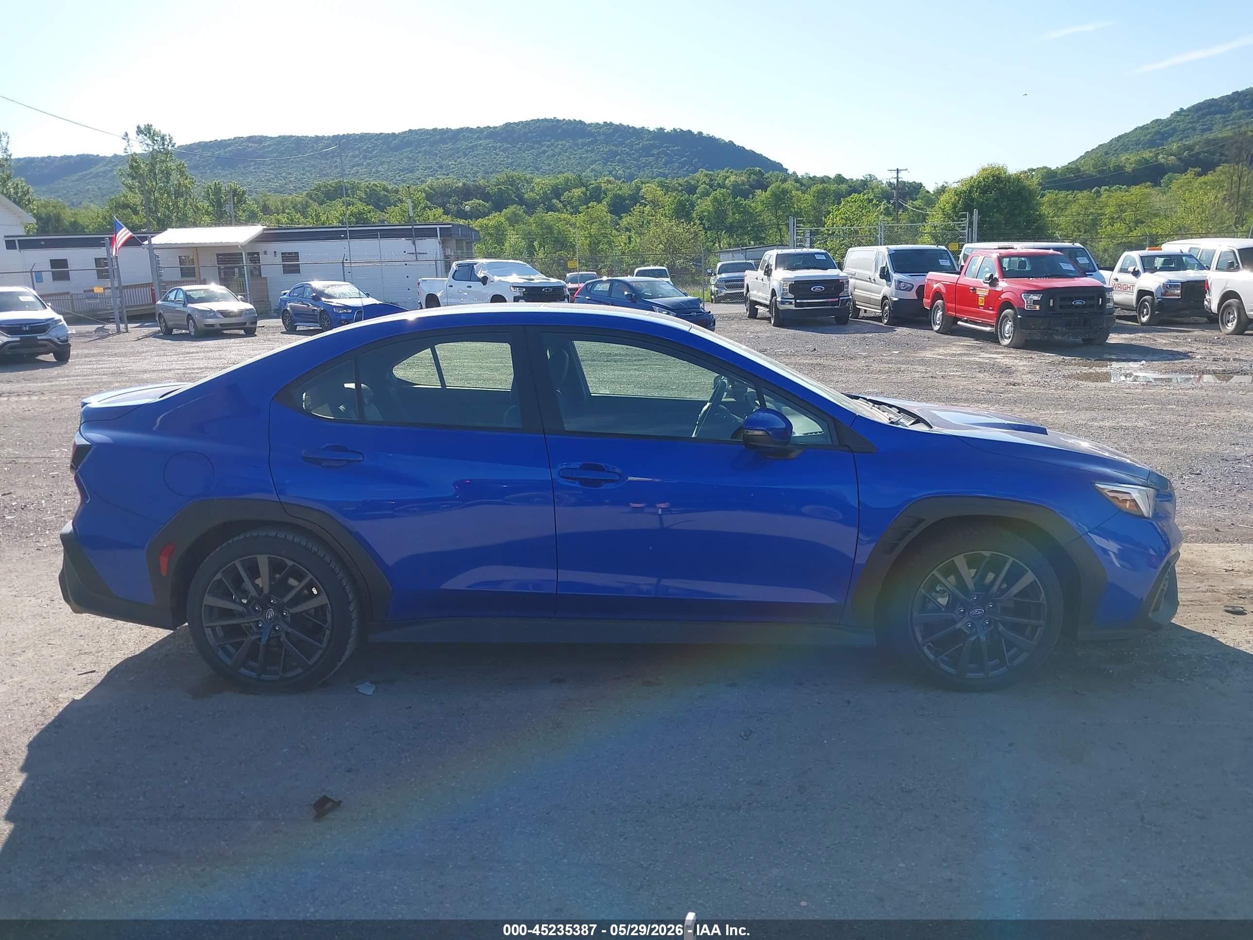2024 Subaru Wrx Limited Blue vin: JF1VBAN64R9809034