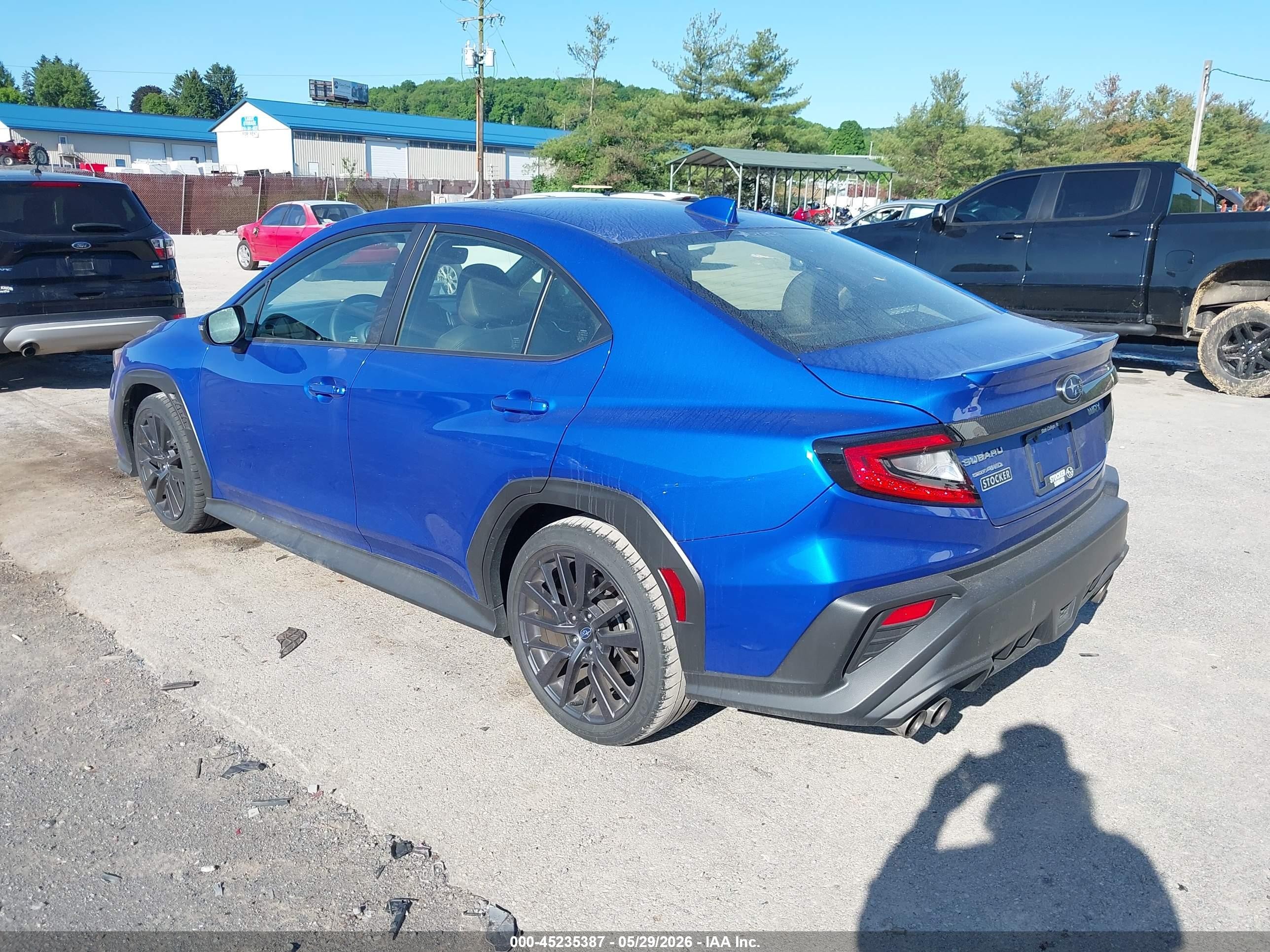 2024 Subaru Wrx Limited Blue vin: JF1VBAN64R9809034