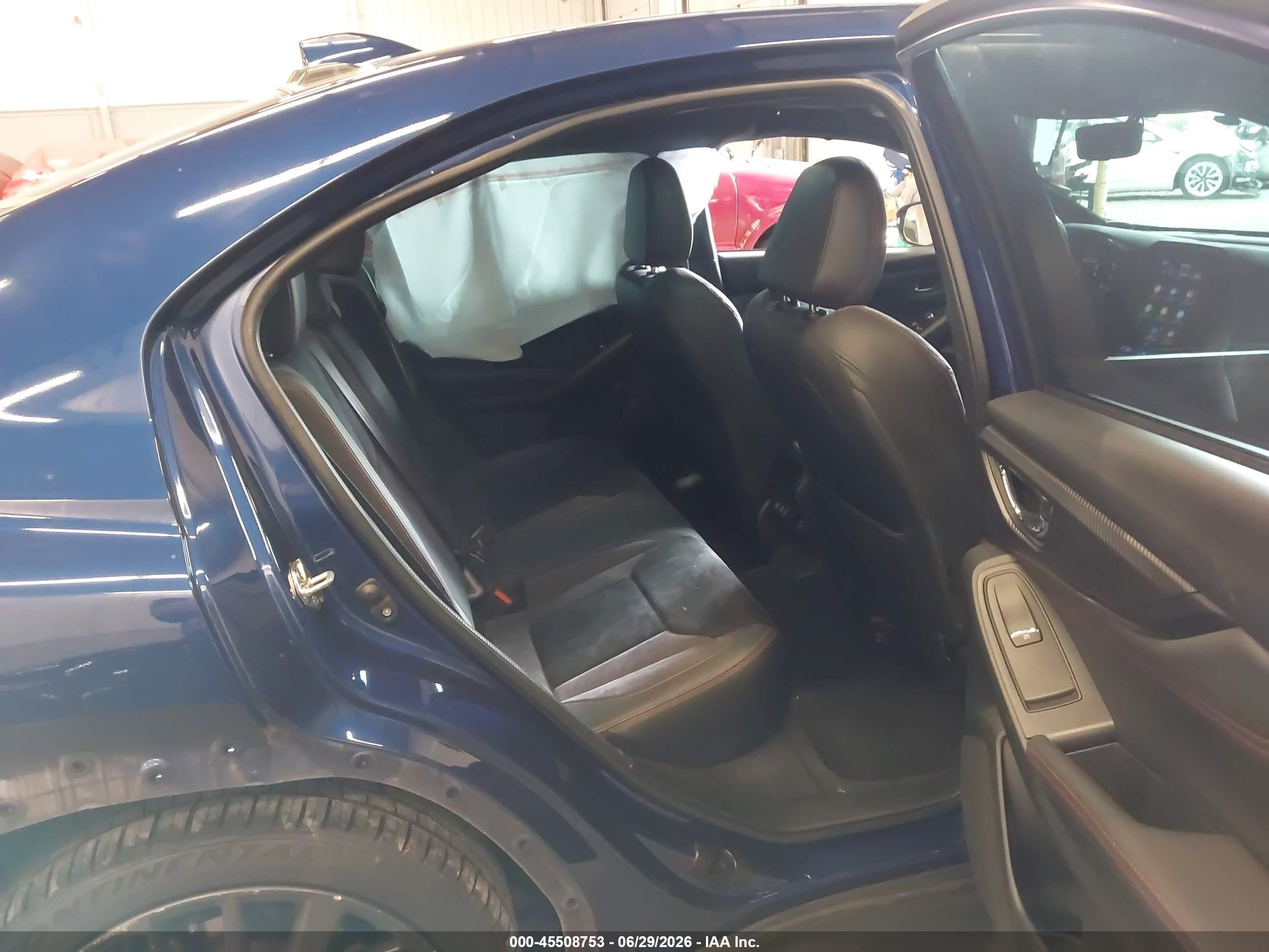 2022 Subaru Wrx Limited Blue vin: JF1VBAN68N8005402