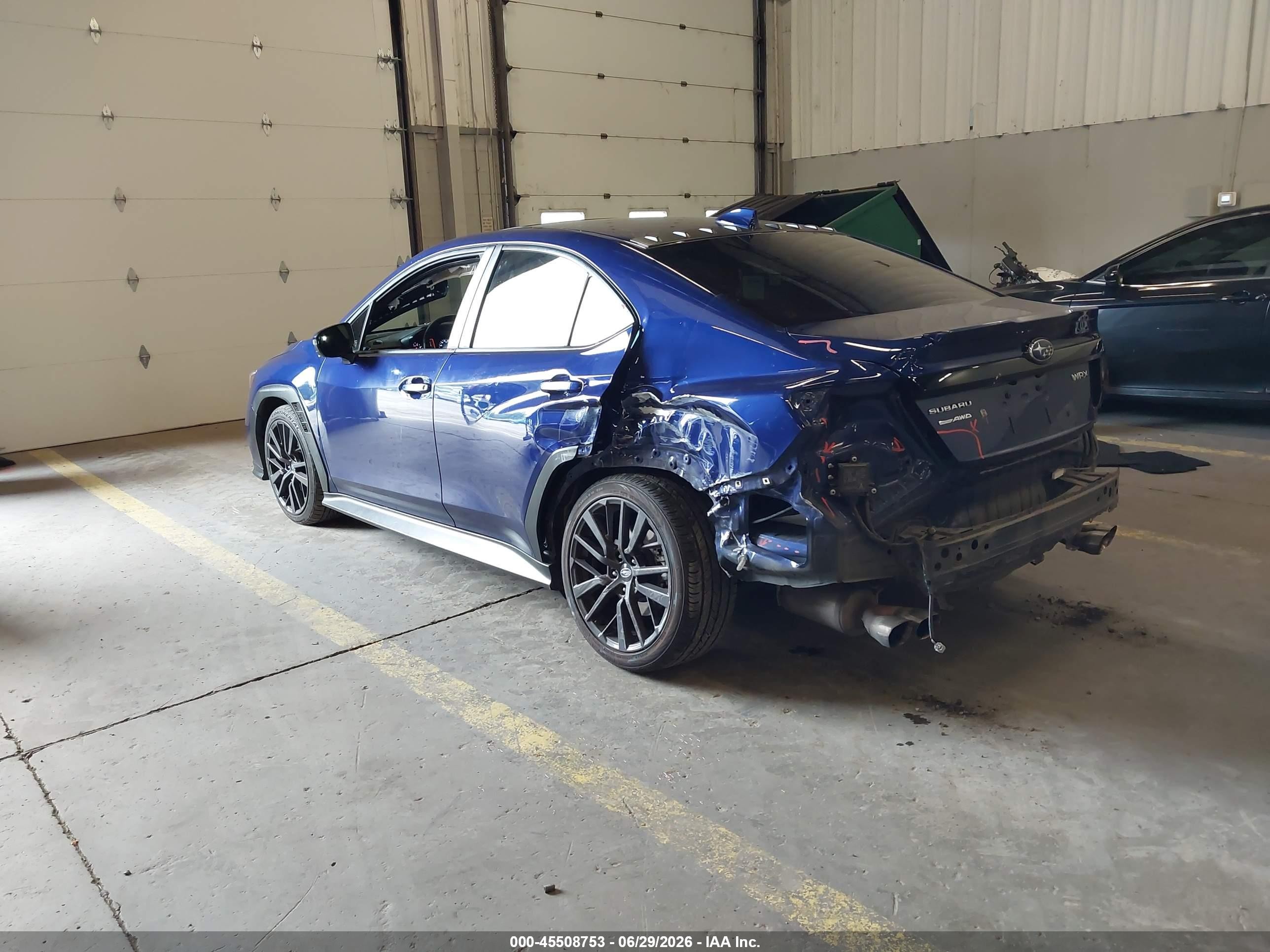2022 Subaru Wrx Limited Blue vin: JF1VBAN68N8005402