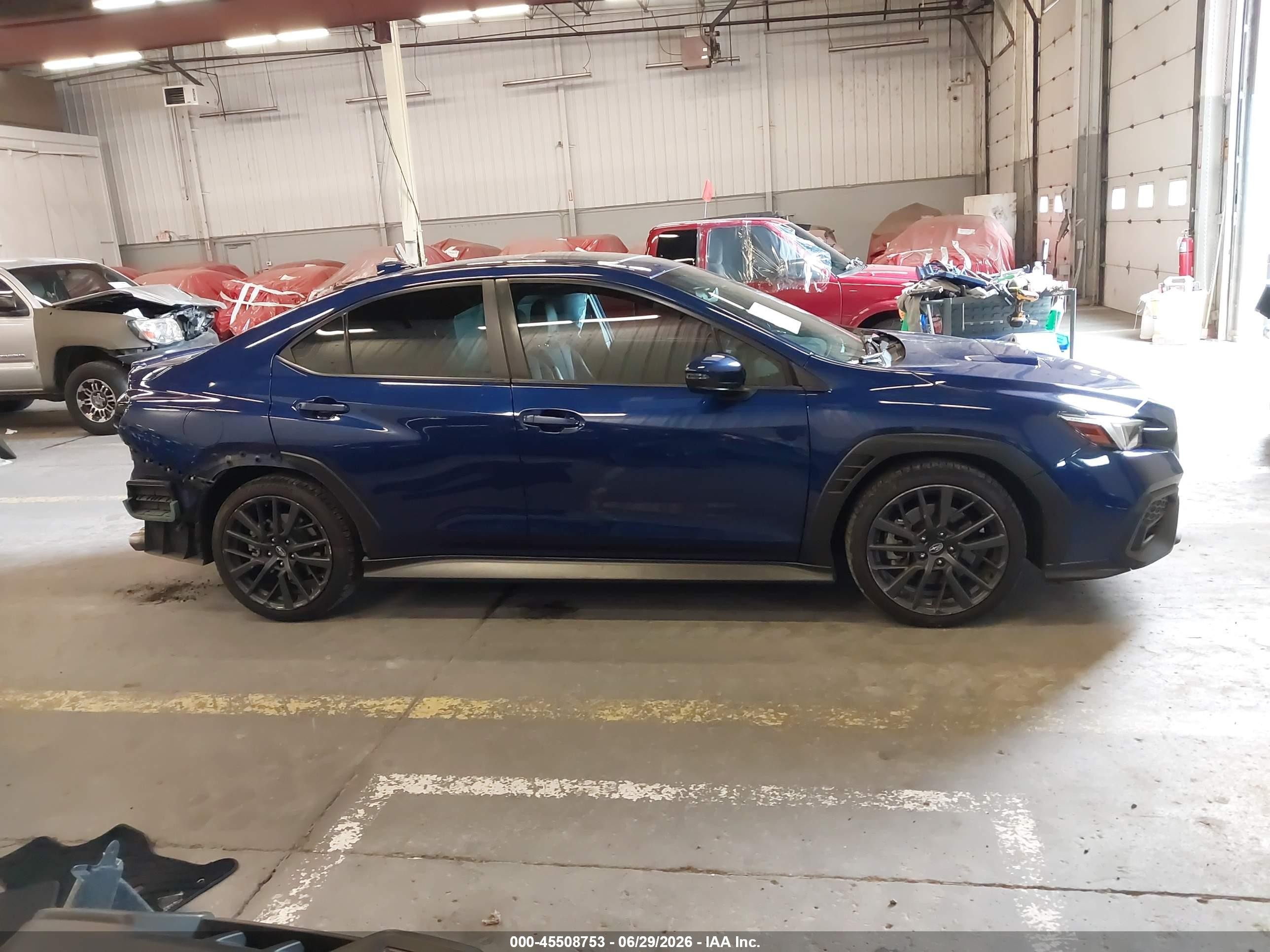 2022 Subaru Wrx Limited Blue vin: JF1VBAN68N8005402