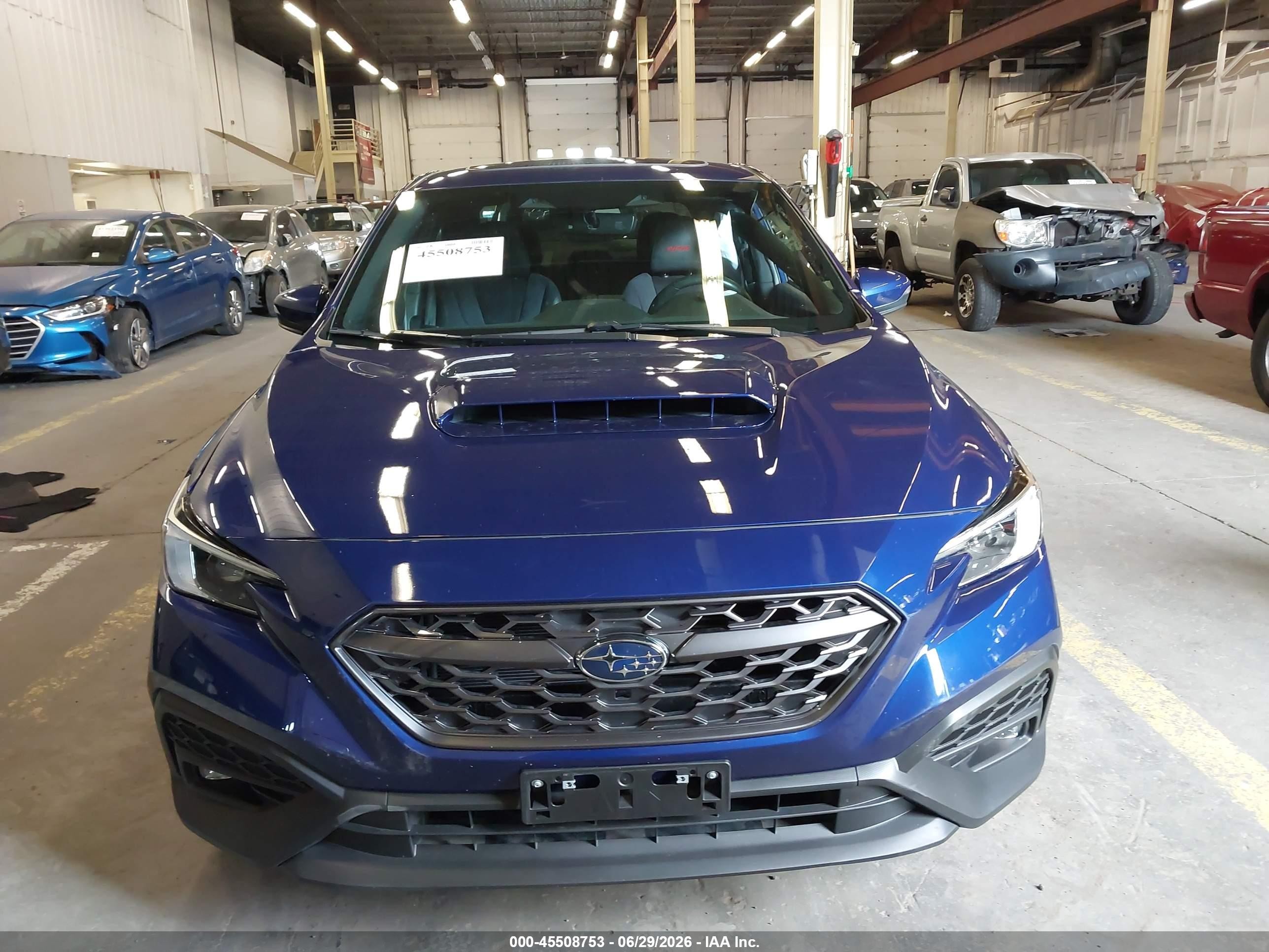 2022 Subaru Wrx Limited Blue vin: JF1VBAN68N8005402