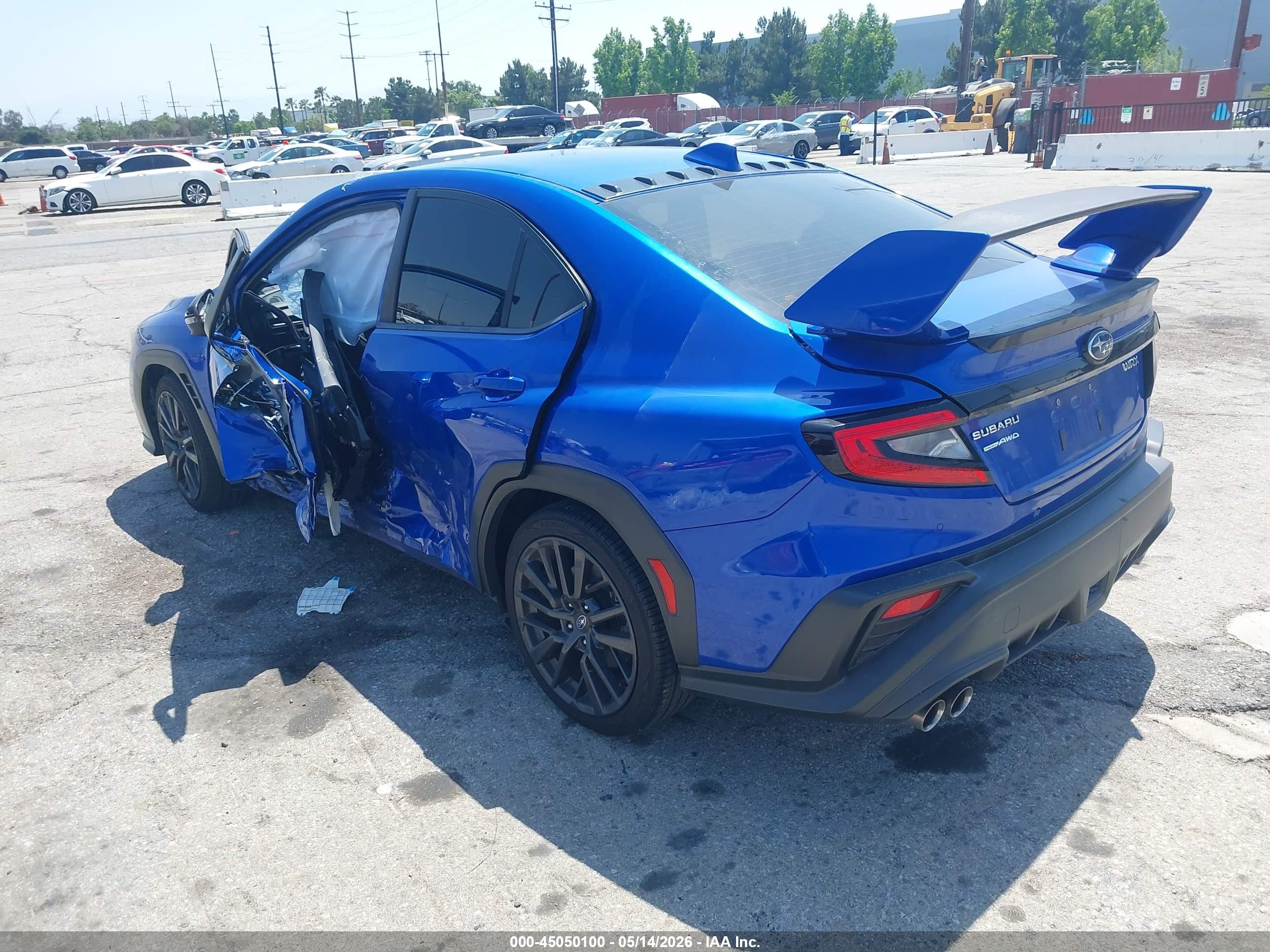 2022 Subaru Wrx Limited Blue vin: JF1VBAN69N8015114