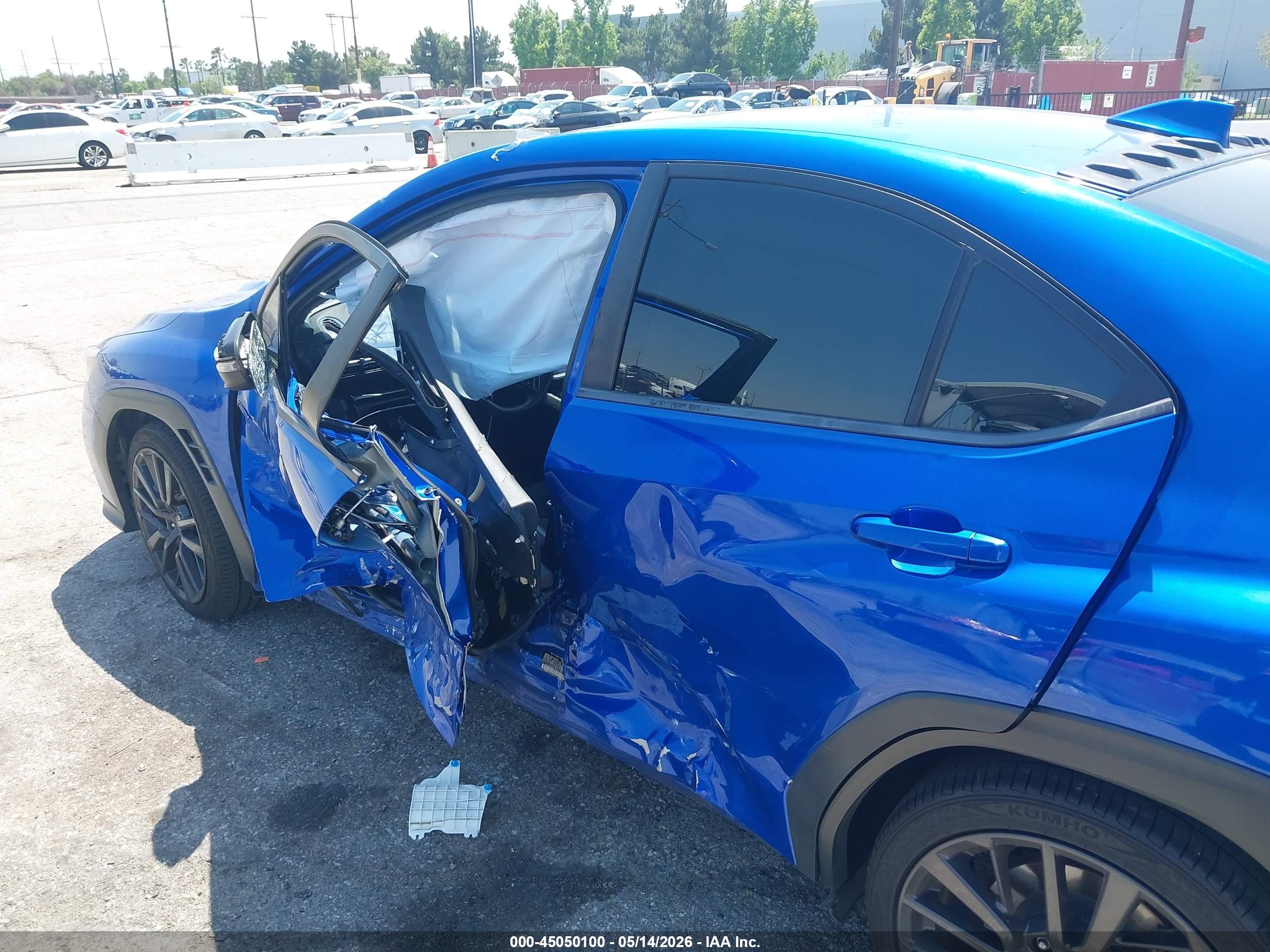 2022 Subaru Wrx Limited Blue vin: JF1VBAN69N8015114
