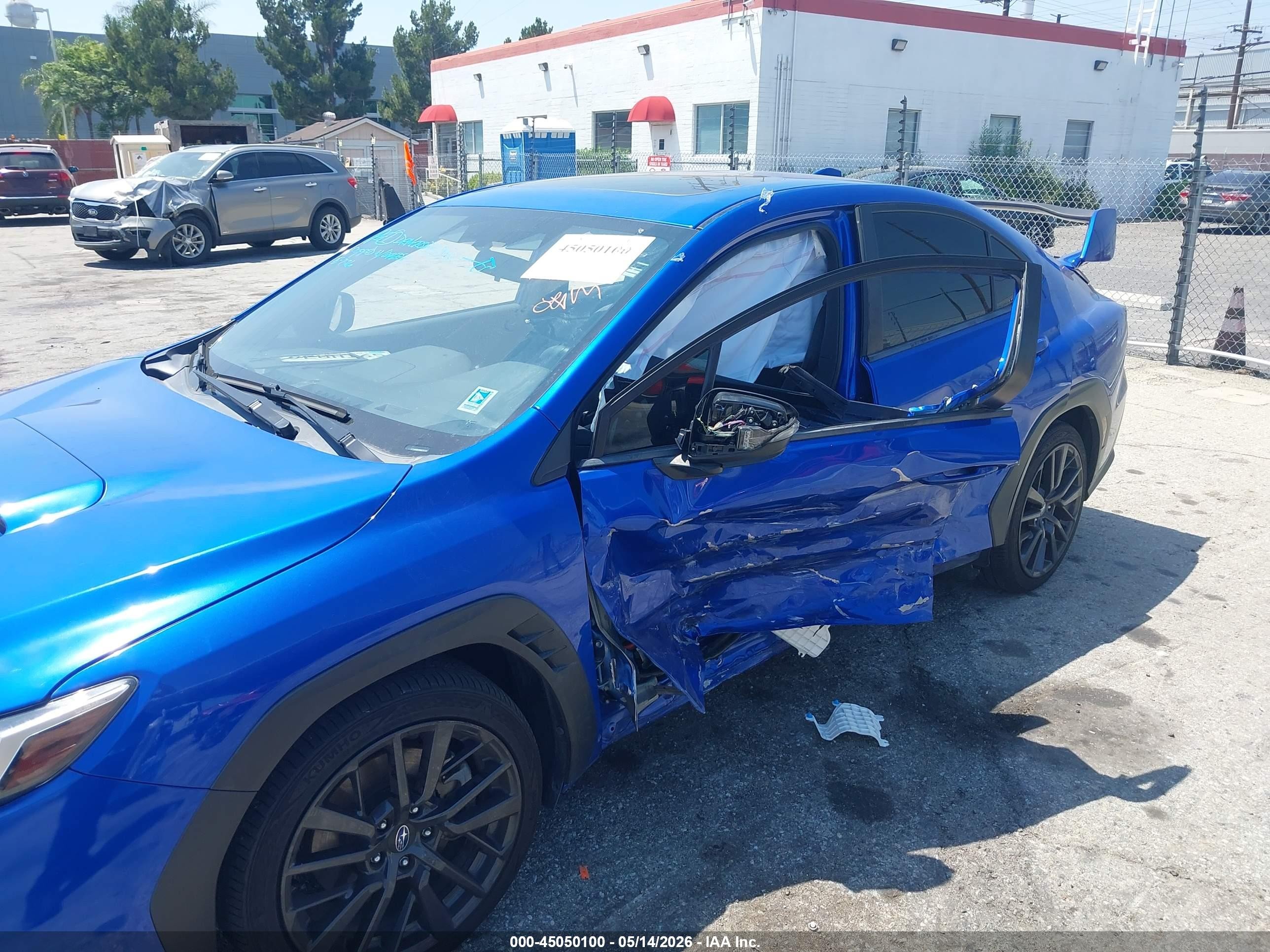 2022 Subaru Wrx Limited Blue vin: JF1VBAN69N8015114