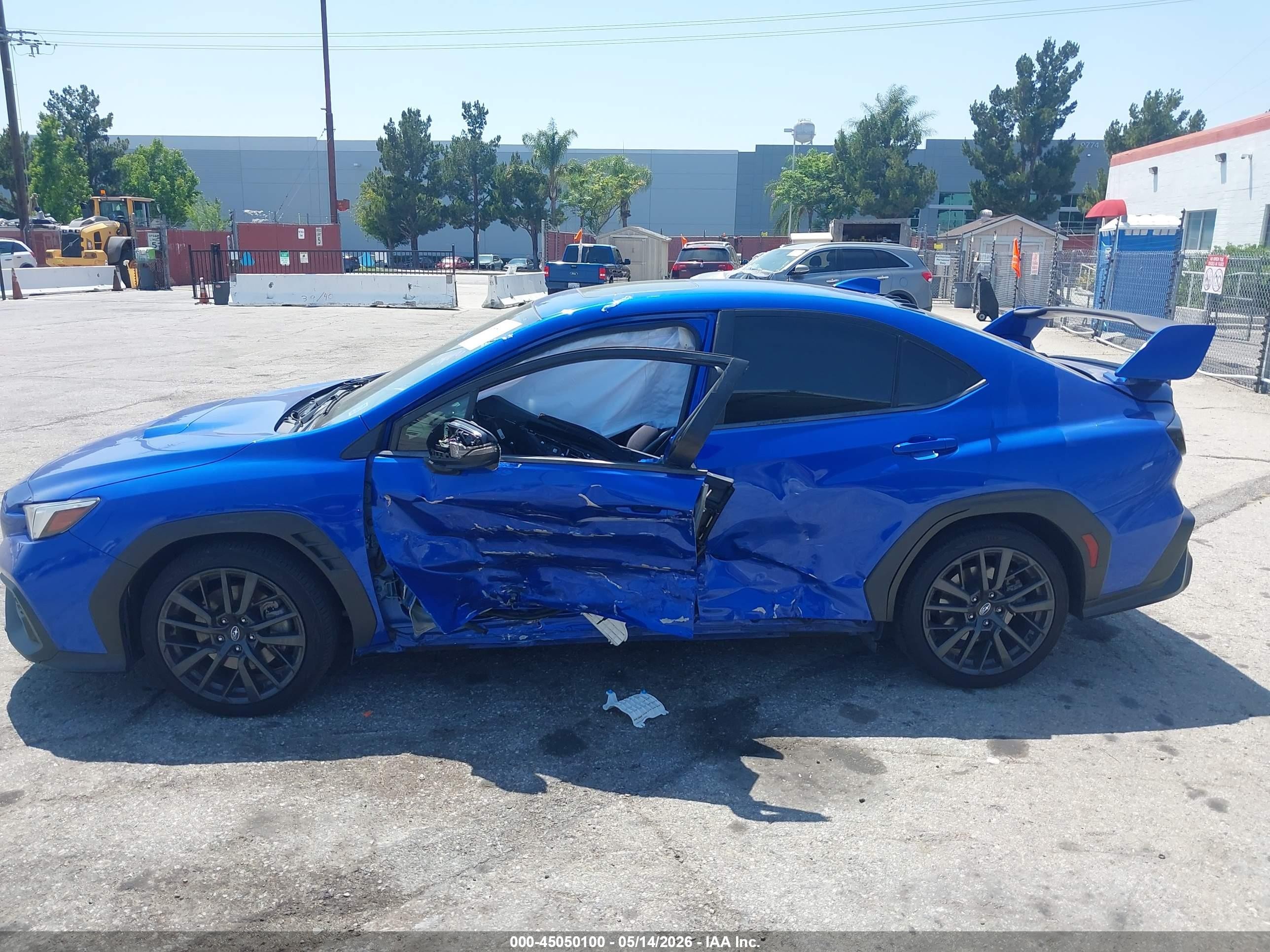 2022 Subaru Wrx Limited Blue vin: JF1VBAN69N8015114