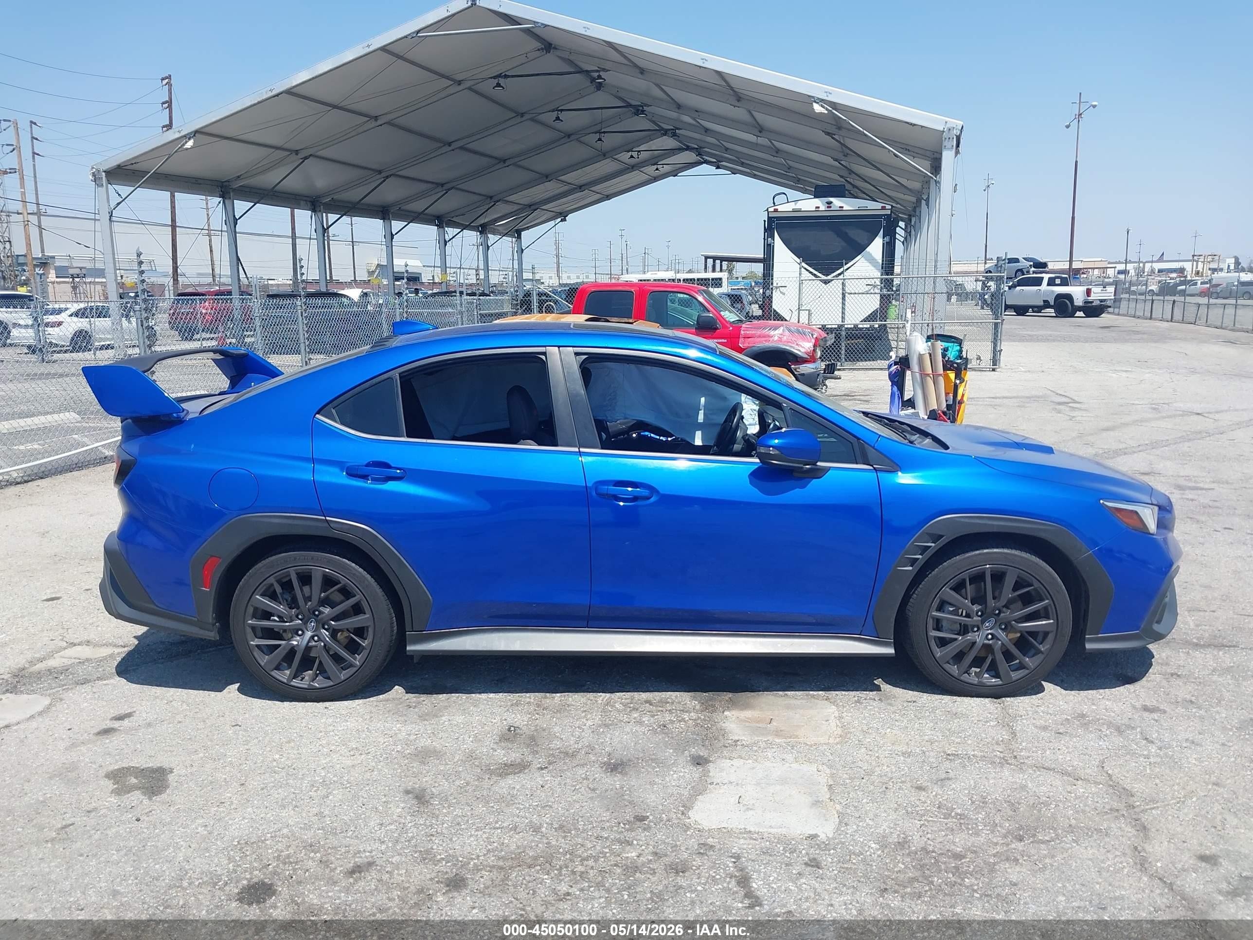 2022 Subaru Wrx Limited Blue vin: JF1VBAN69N8015114