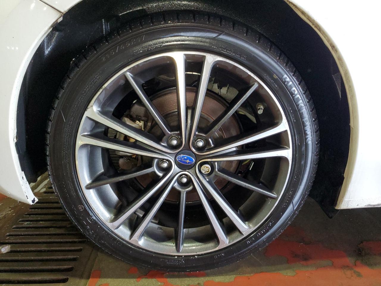 2014 Subaru Brz 2.0 Premium White vin: JF1ZCAB12E9605091 Damage: Right Rear Wheel, Curb Rash, > 12 Inches