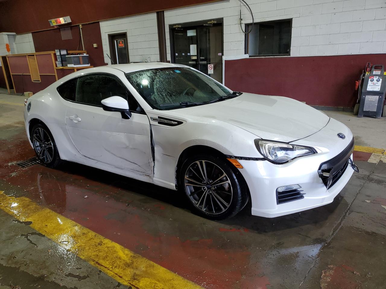 2014 Subaru Brz 2.0 Premium White vin: JF1ZCAB12E9605091 Damage: Right Rocker Panel, Severe Damage, Replacement Required