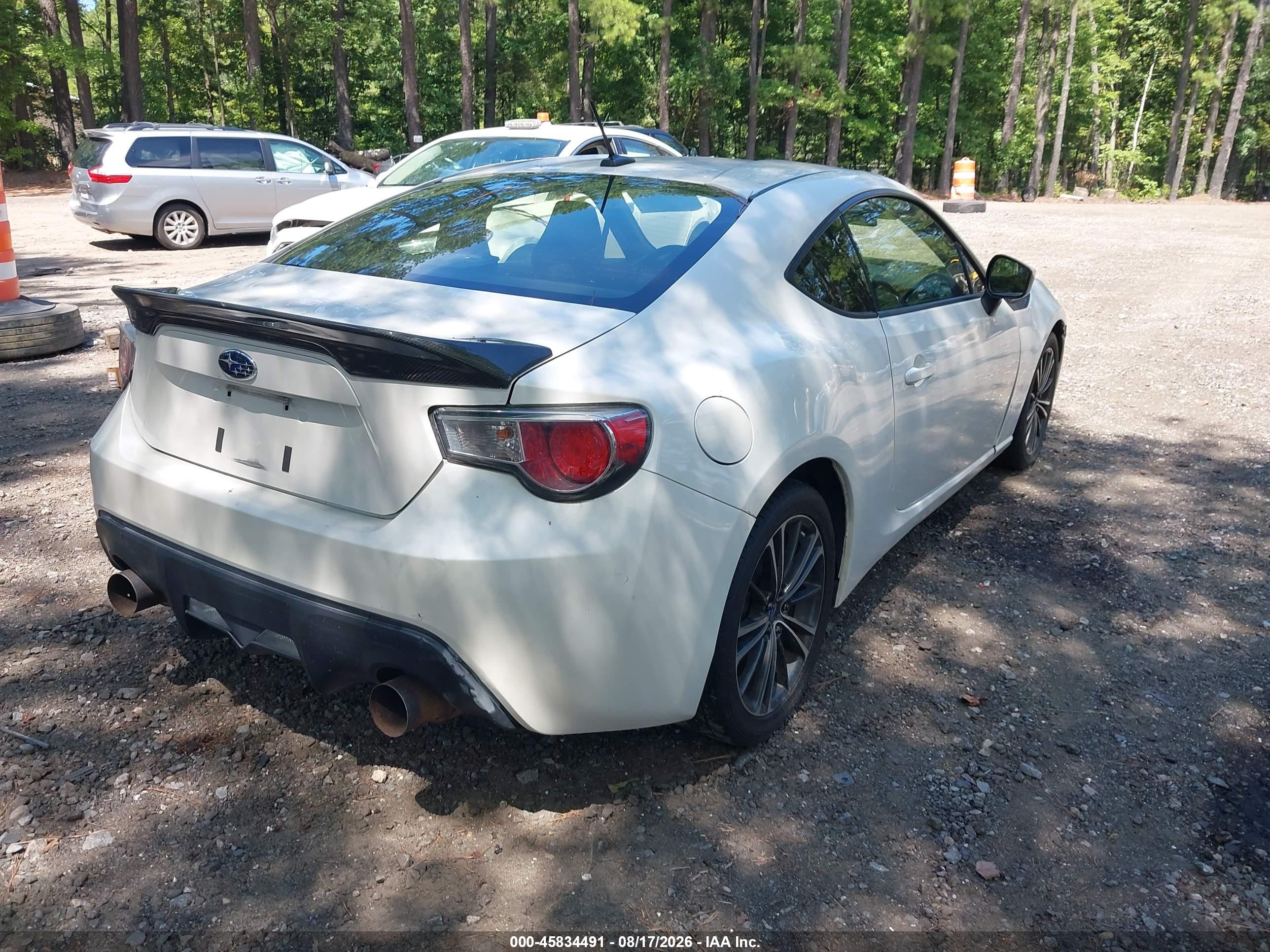 2014 Subaru Brz Premium White vin: JF1ZCAB12E9605589