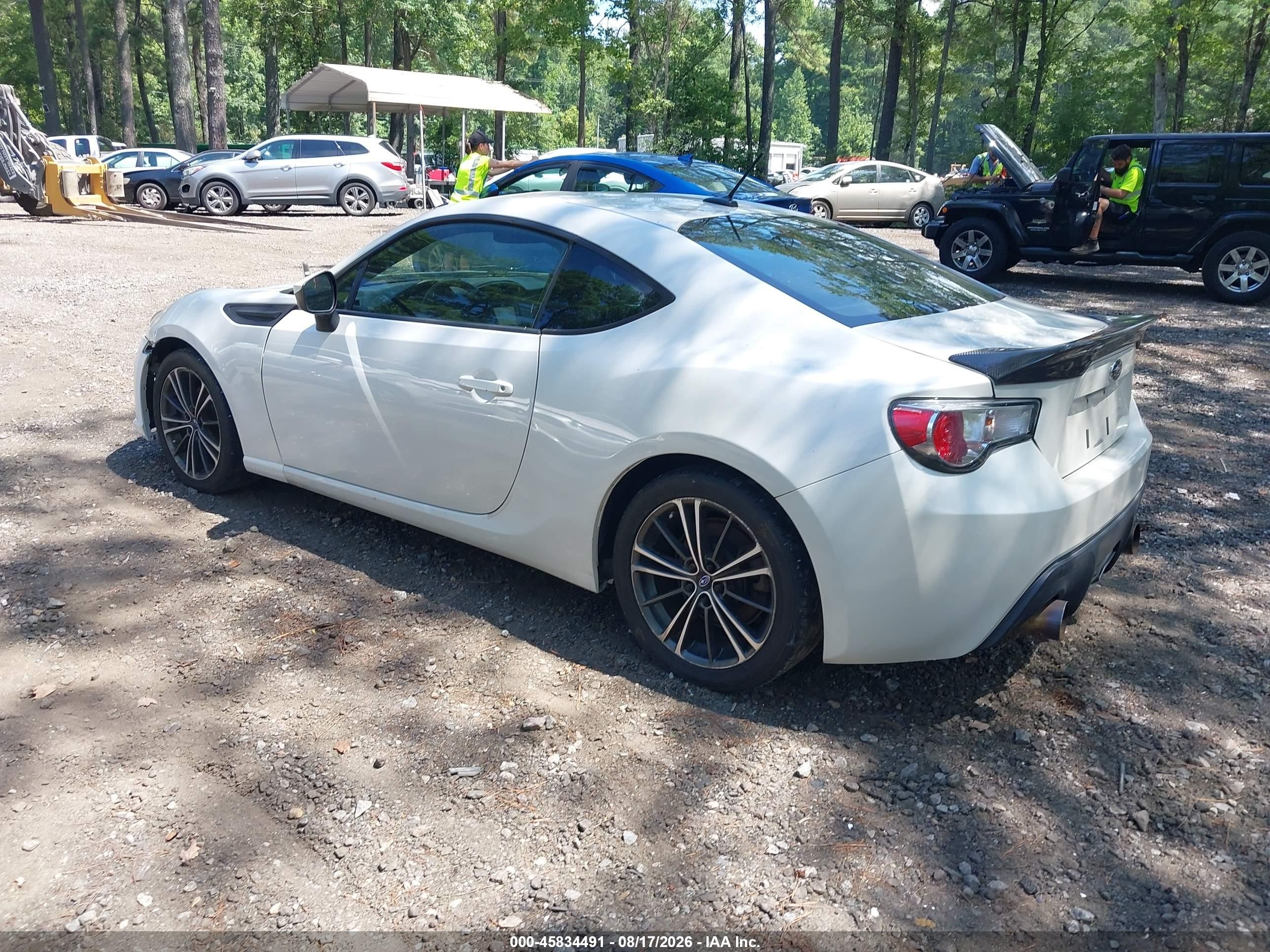 2014 Subaru Brz Premium White vin: JF1ZCAB12E9605589