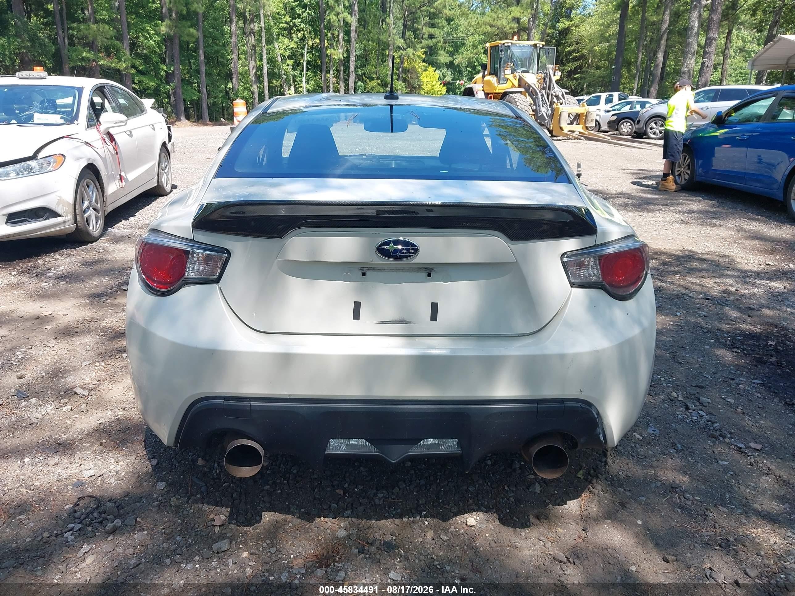 2014 Subaru Brz Premium White vin: JF1ZCAB12E9605589