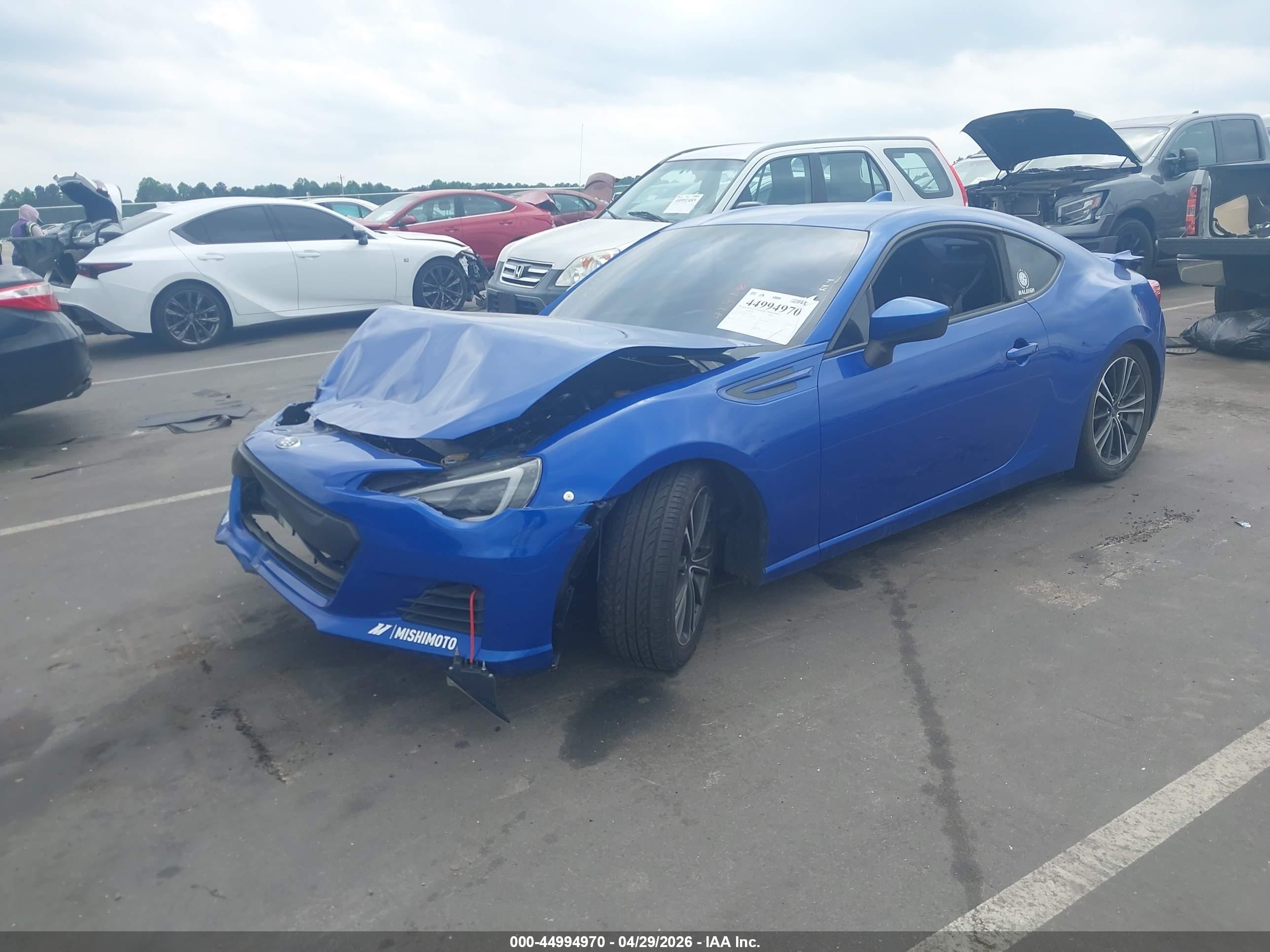 2015 Subaru Brz Premium Blue vin: JF1ZCAB14F9601920