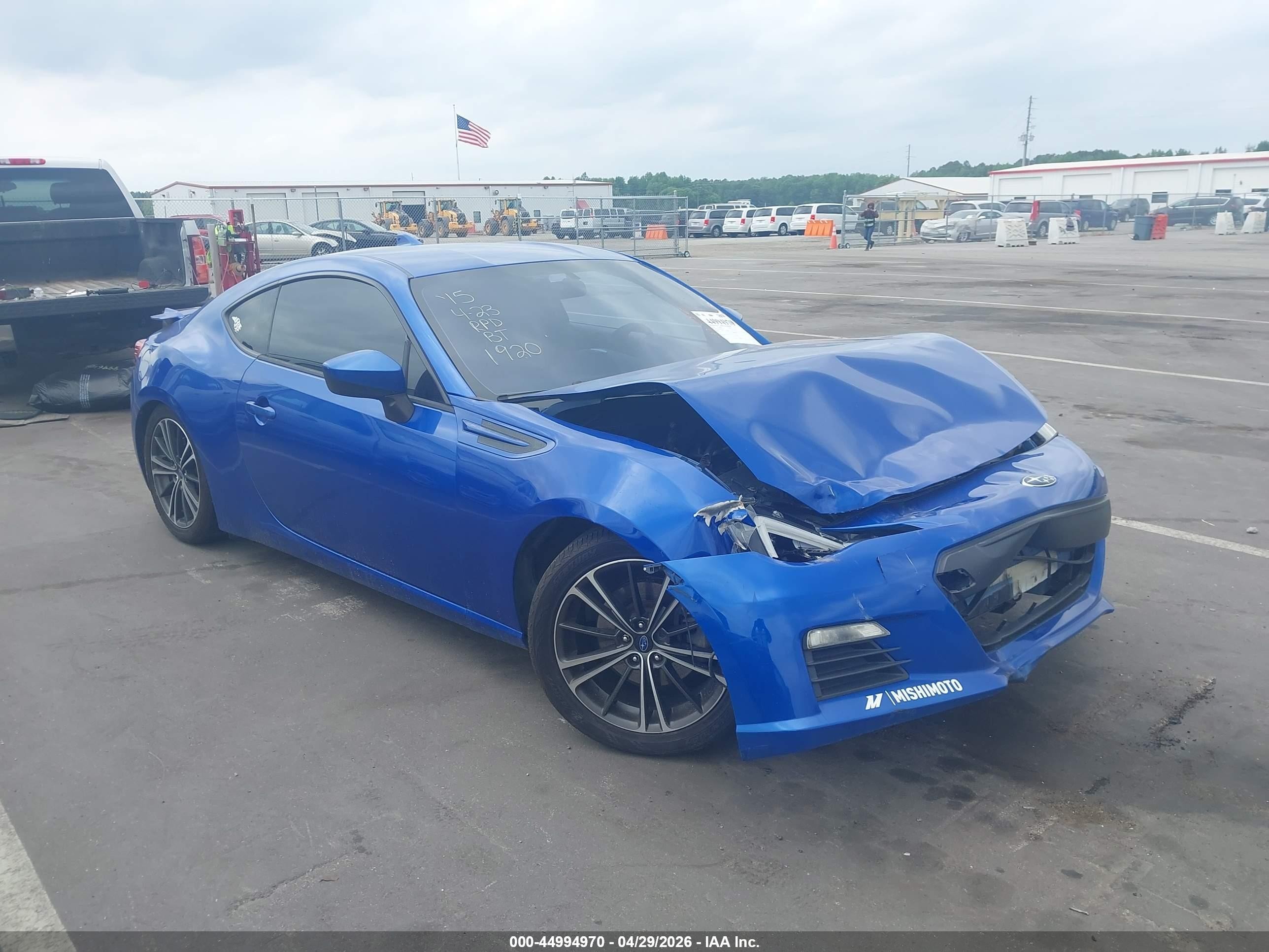 2015 Subaru Brz Premium Blue vin: JF1ZCAB14F9601920
