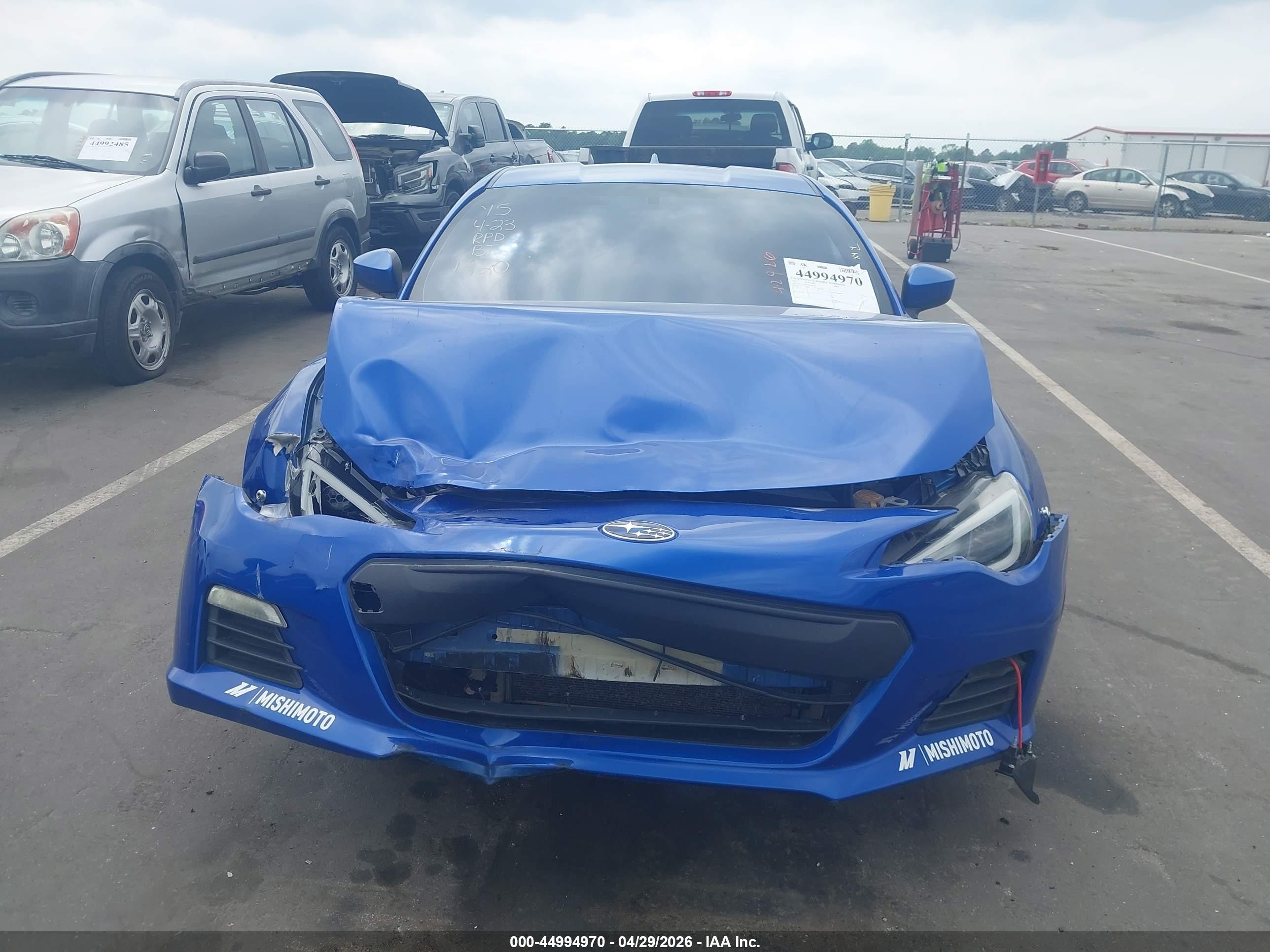 2015 Subaru Brz Premium Blue vin: JF1ZCAB14F9601920