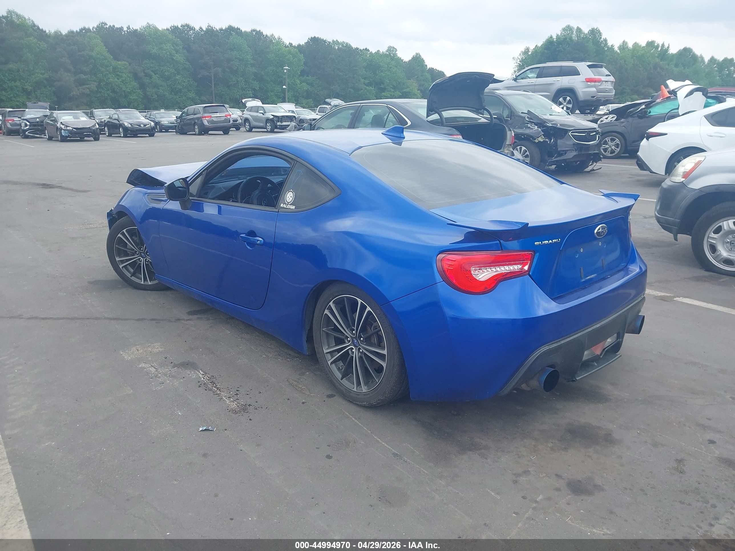2015 Subaru Brz Premium Blue vin: JF1ZCAB14F9601920
