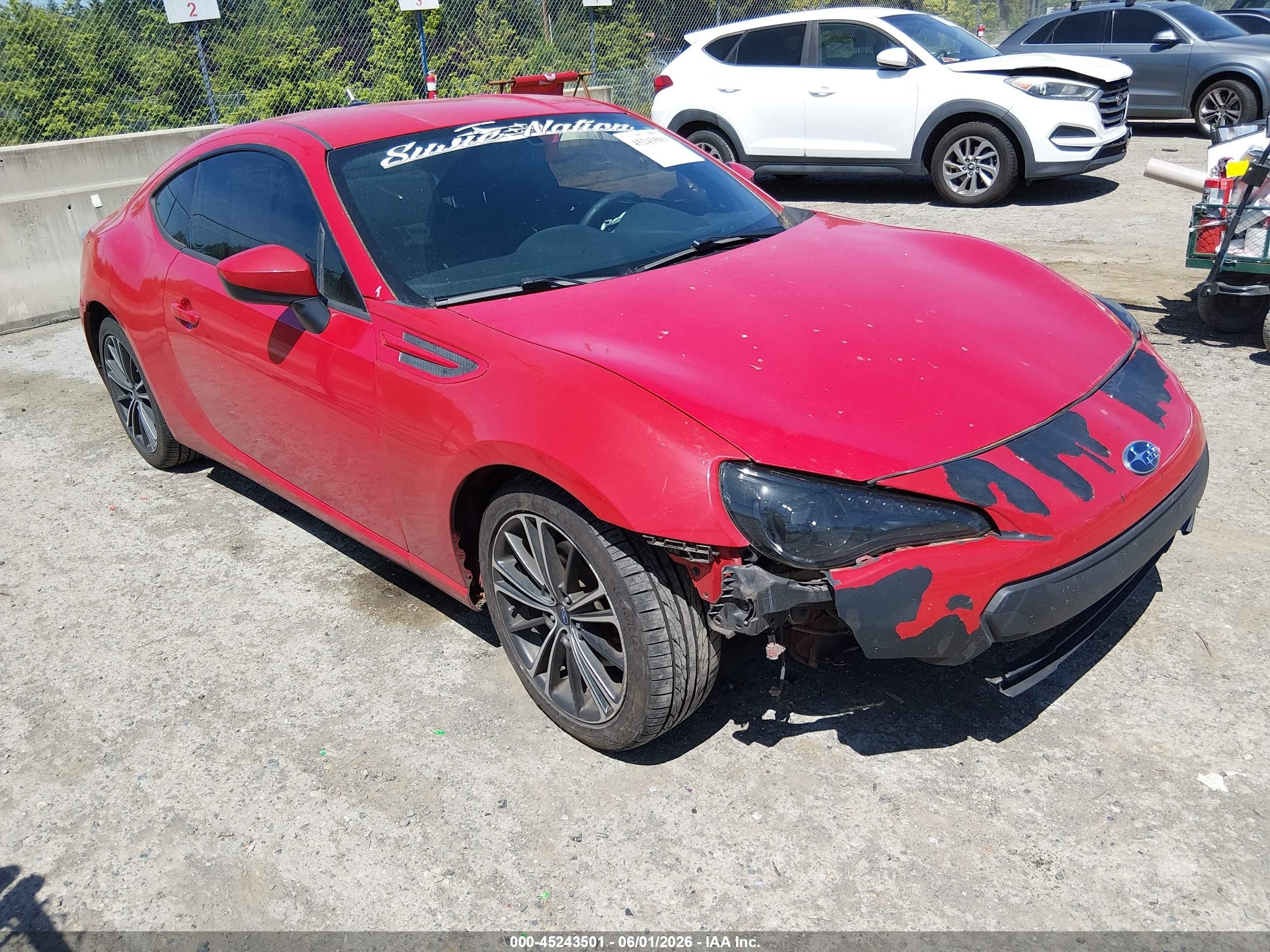 2014 Subaru Brz Premium Красный vin: JF1ZCAB15E9602217