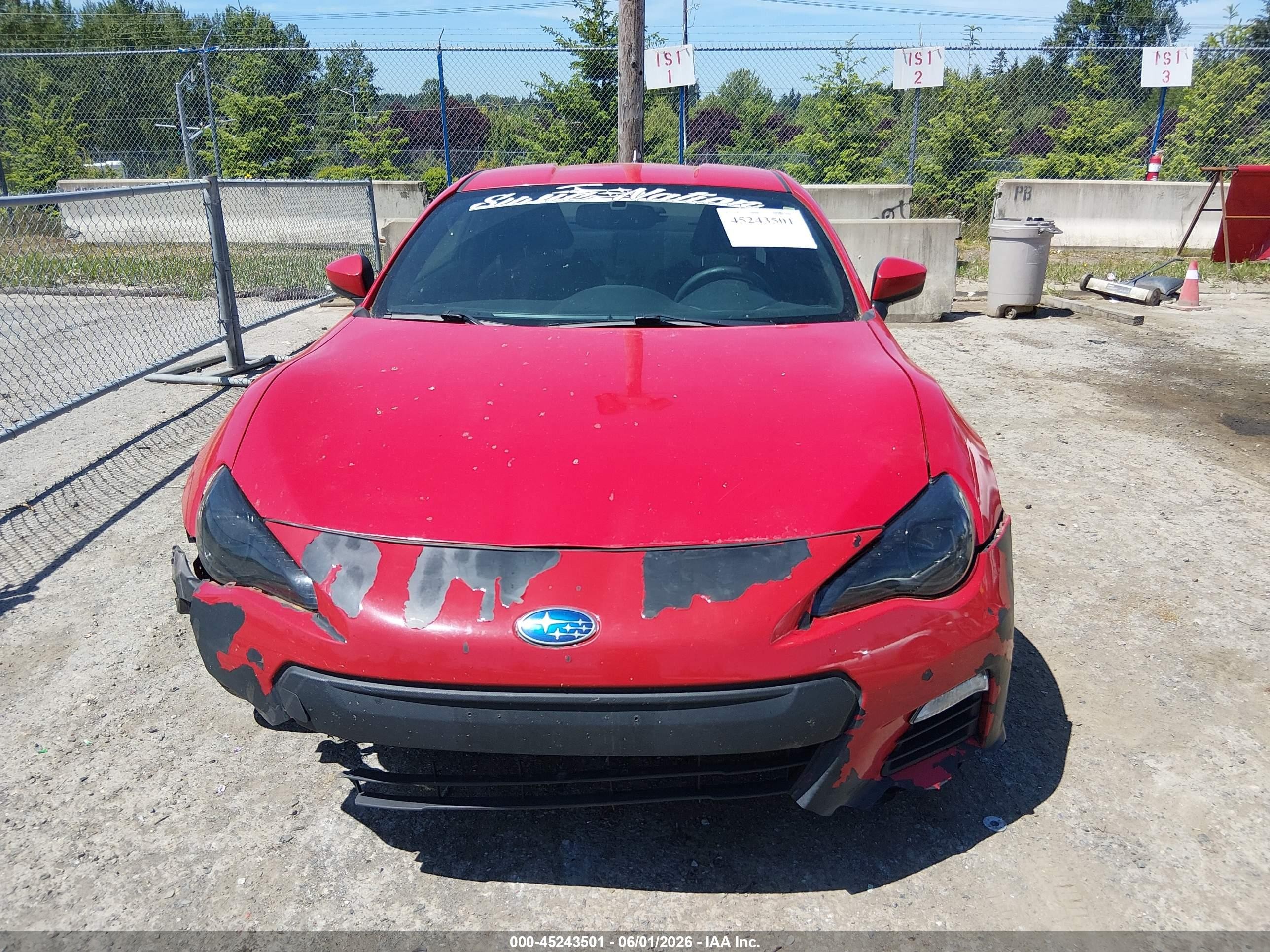 2014 Subaru Brz Premium Red vin: JF1ZCAB15E9602217