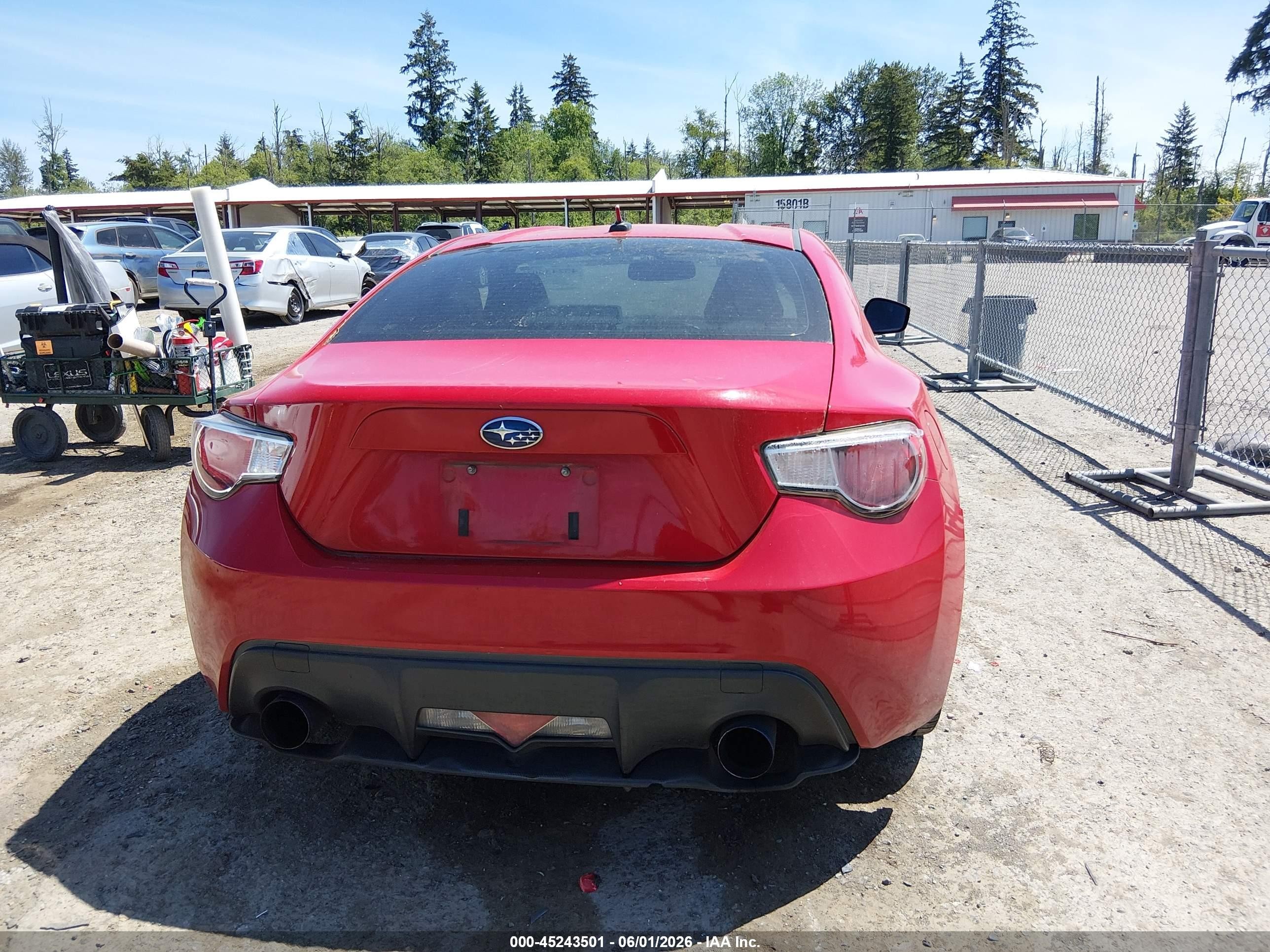 2014 Subaru Brz Premium Red vin: JF1ZCAB15E9602217