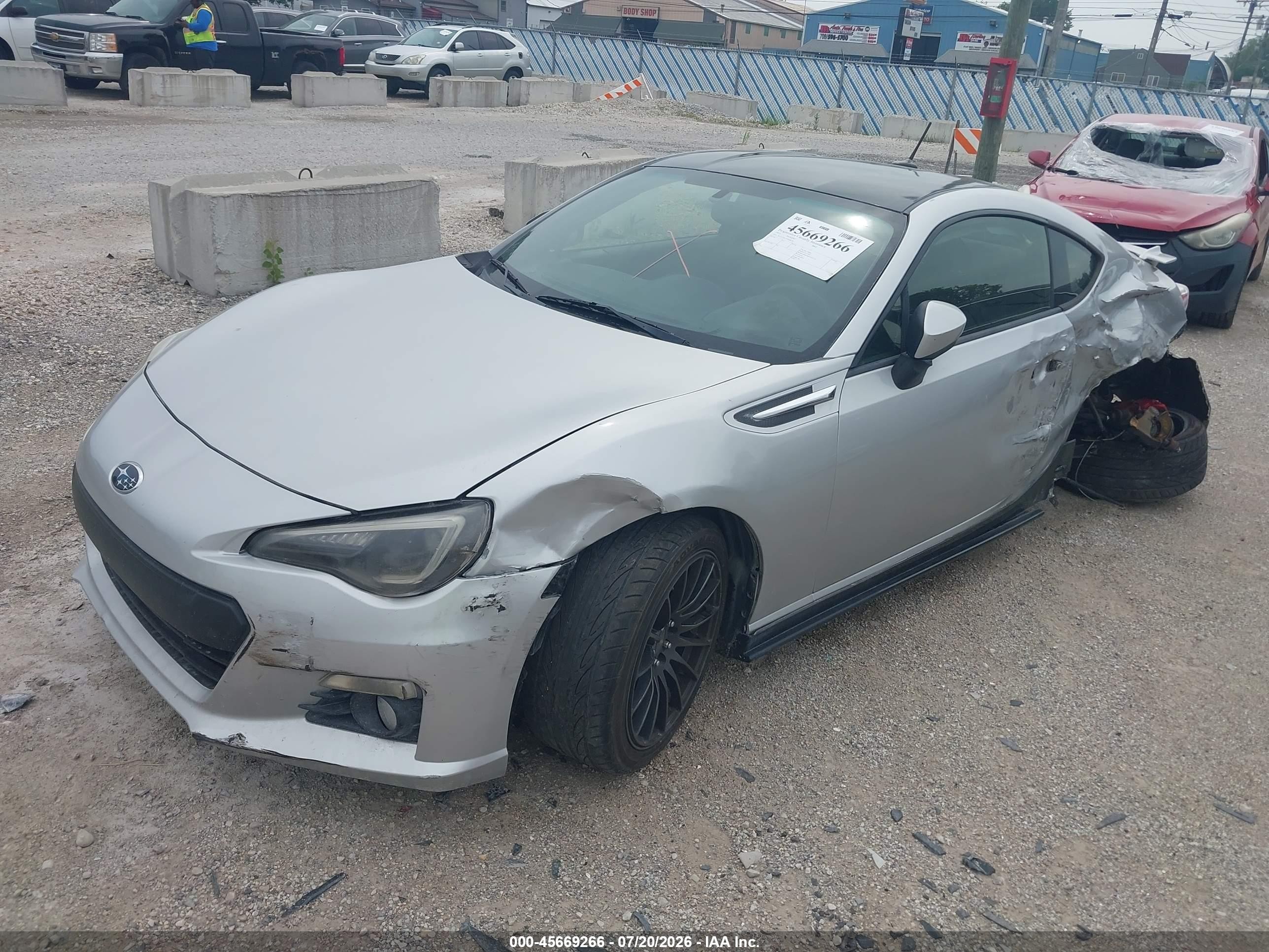 2013 Subaru Brz Premium Silver vin: JF1ZCAB17D1608128