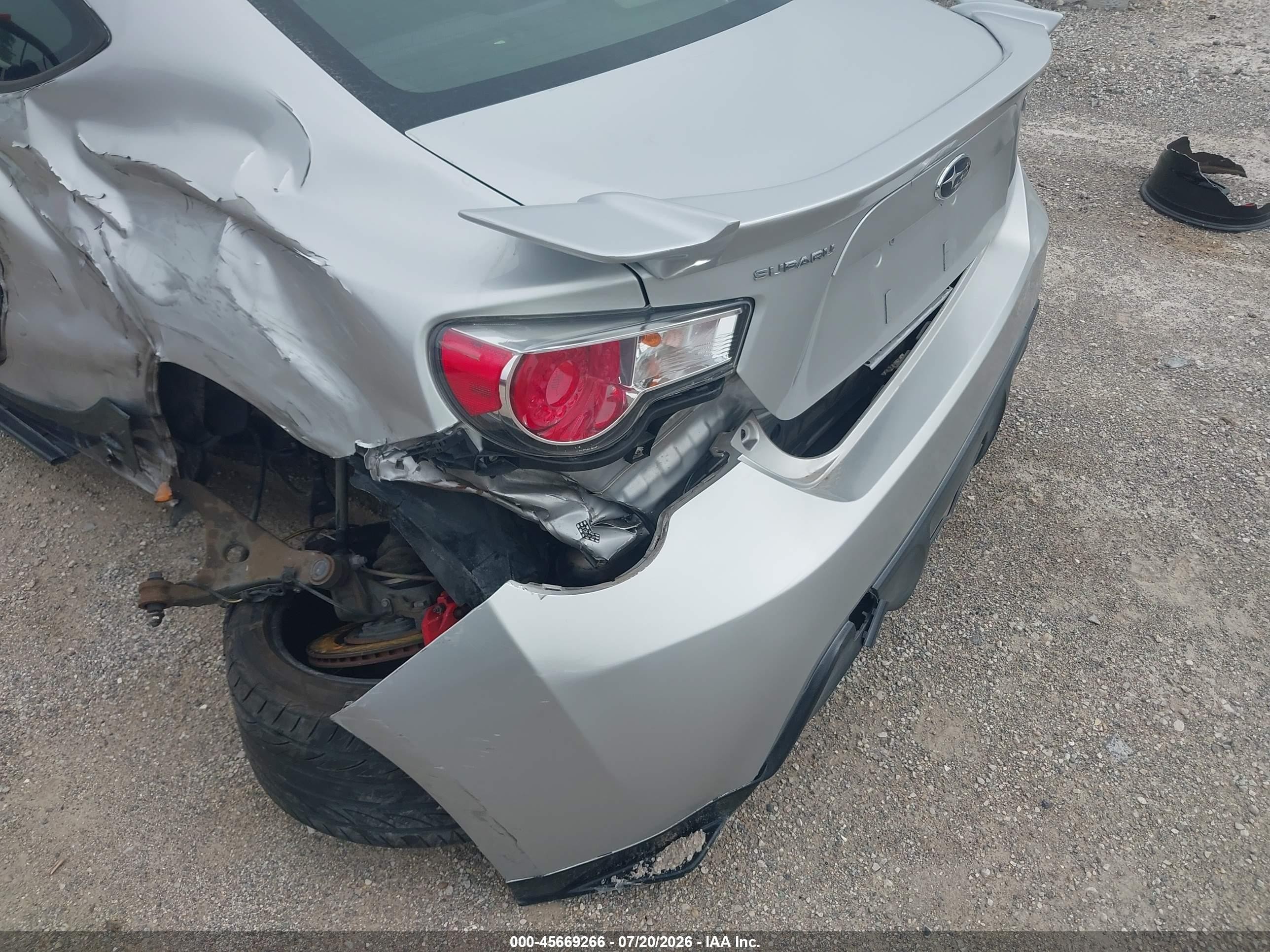 2013 Subaru Brz Premium Silver vin: JF1ZCAB17D1608128