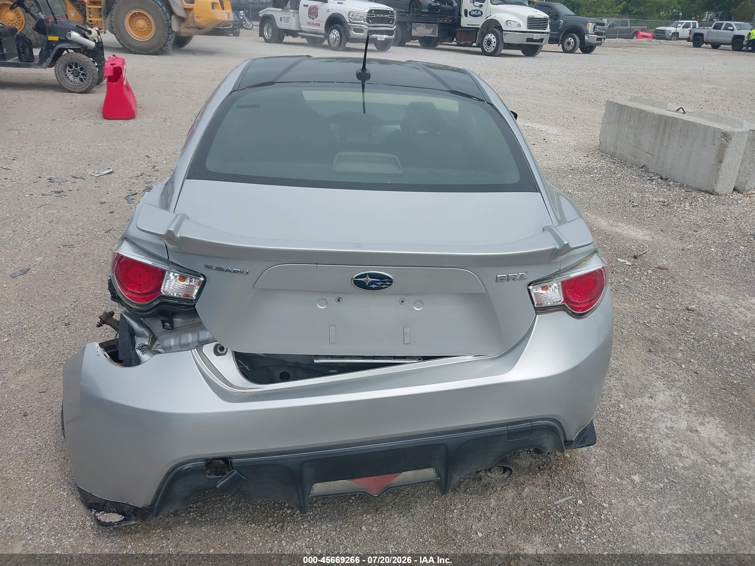 2013 Subaru Brz Premium Silver vin: JF1ZCAB17D1608128
