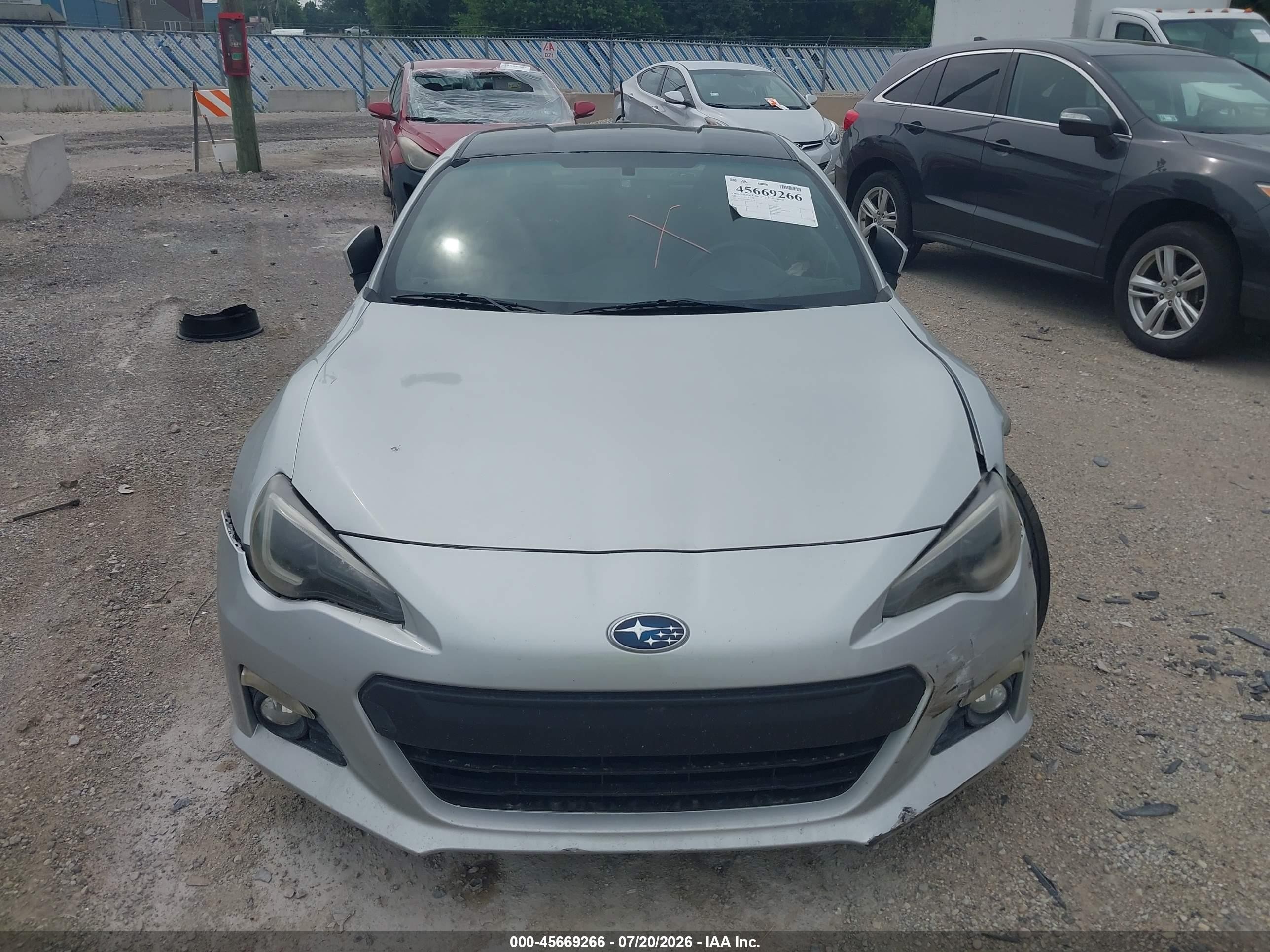 2013 Subaru Brz Premium Silver vin: JF1ZCAB17D1608128