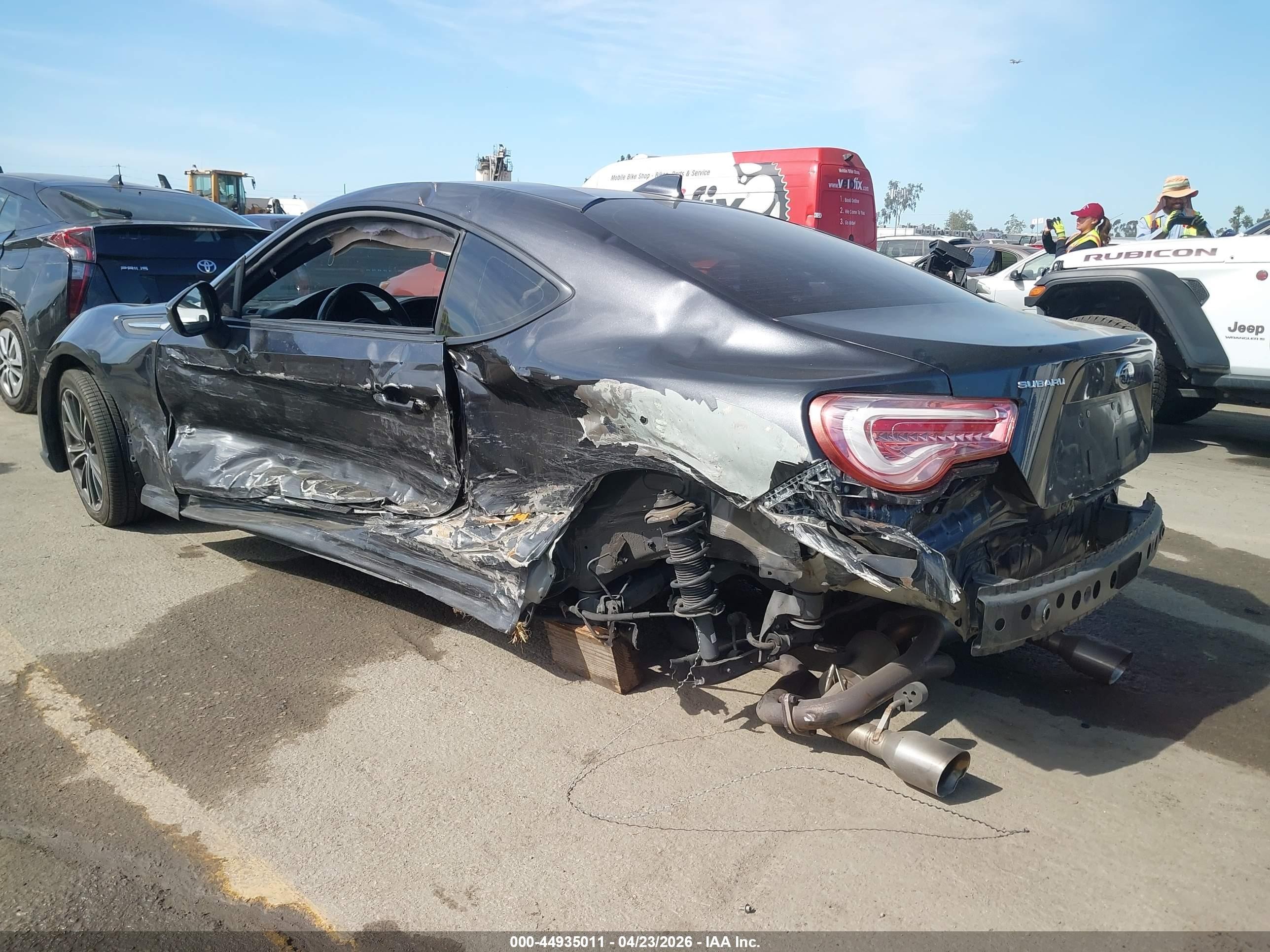 2015 Subaru Brz Premium Gray vin: JF1ZCAB17F9604374