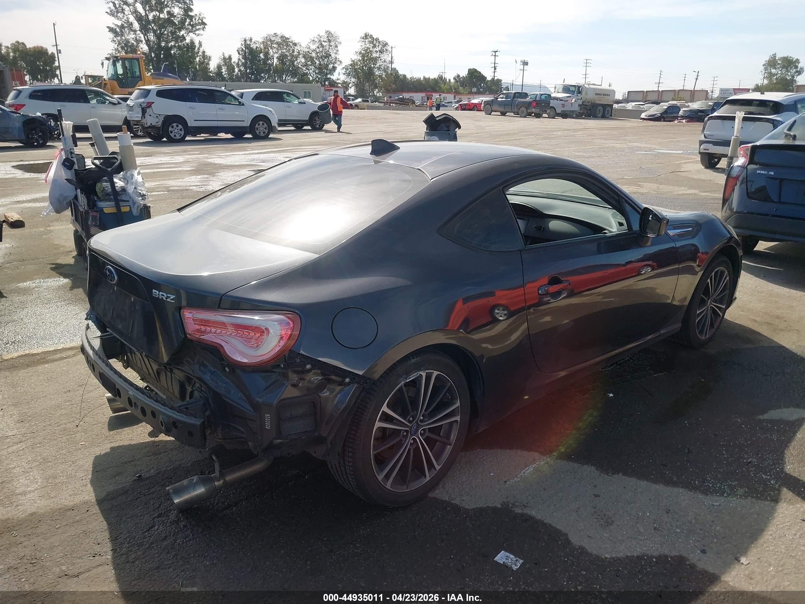 2015 Subaru Brz Premium Gray vin: JF1ZCAB17F9604374