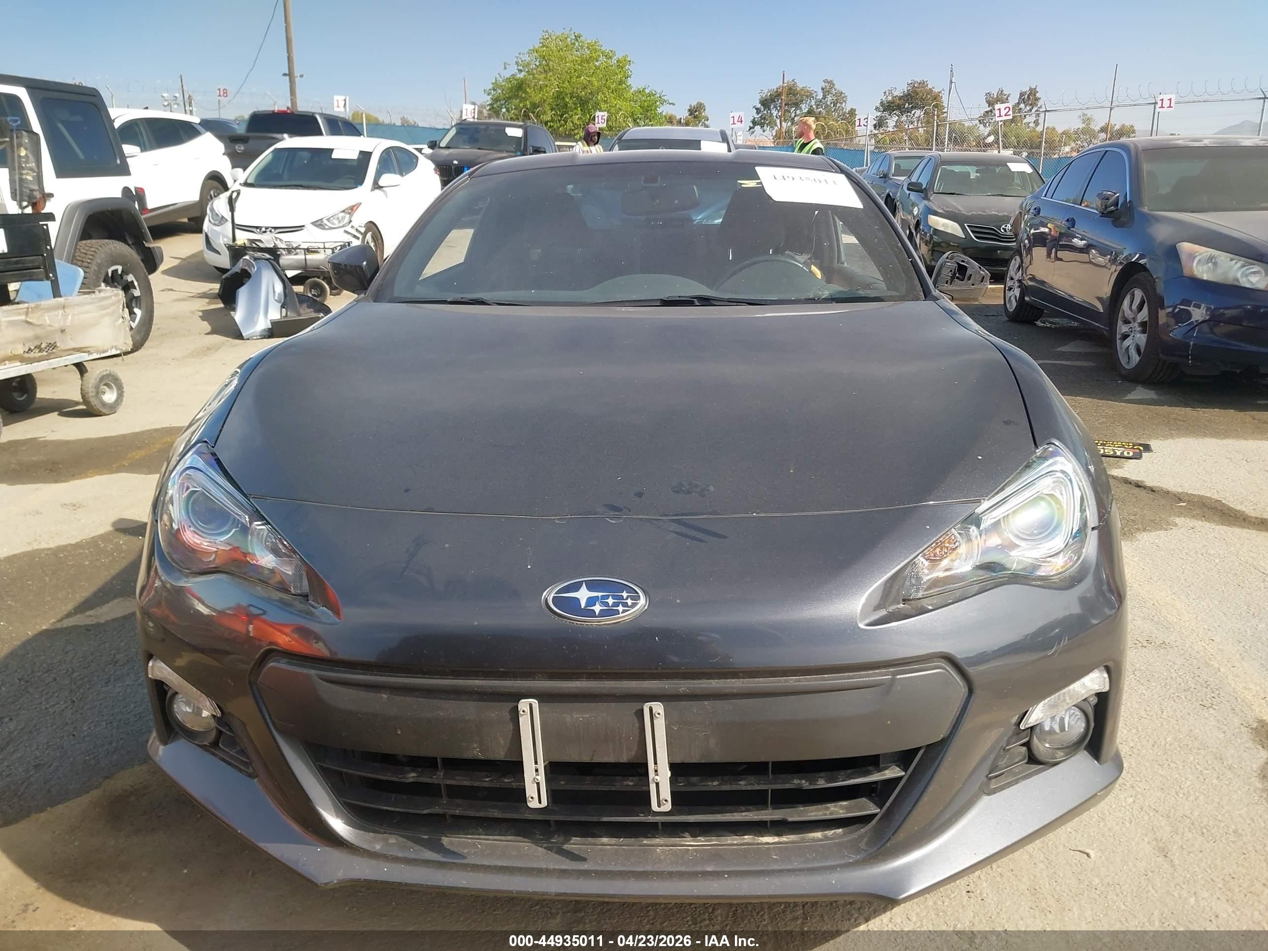 2015 Subaru Brz Premium Gray vin: JF1ZCAB17F9604374