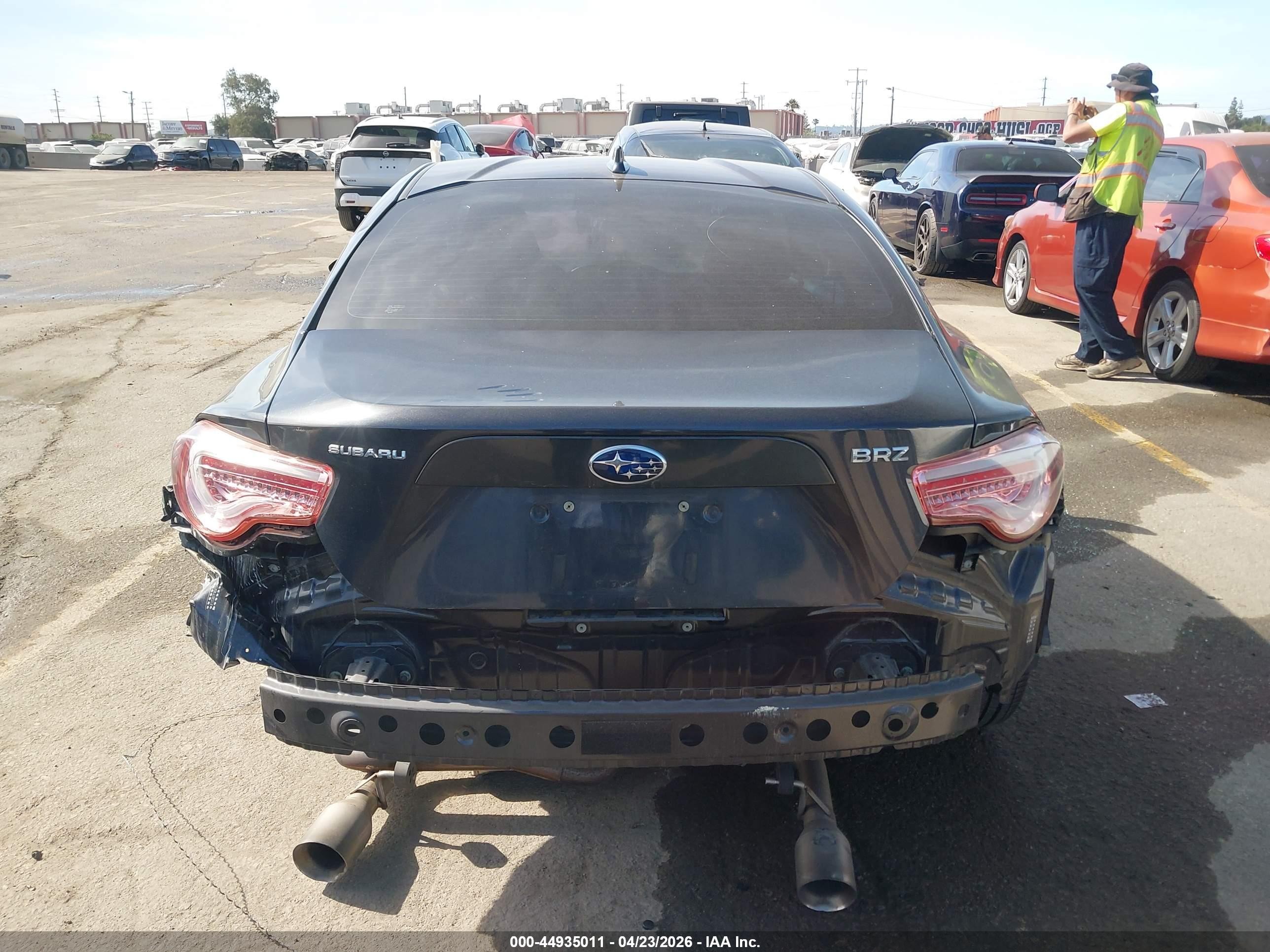 2015 Subaru Brz Premium Gray vin: JF1ZCAB17F9604374