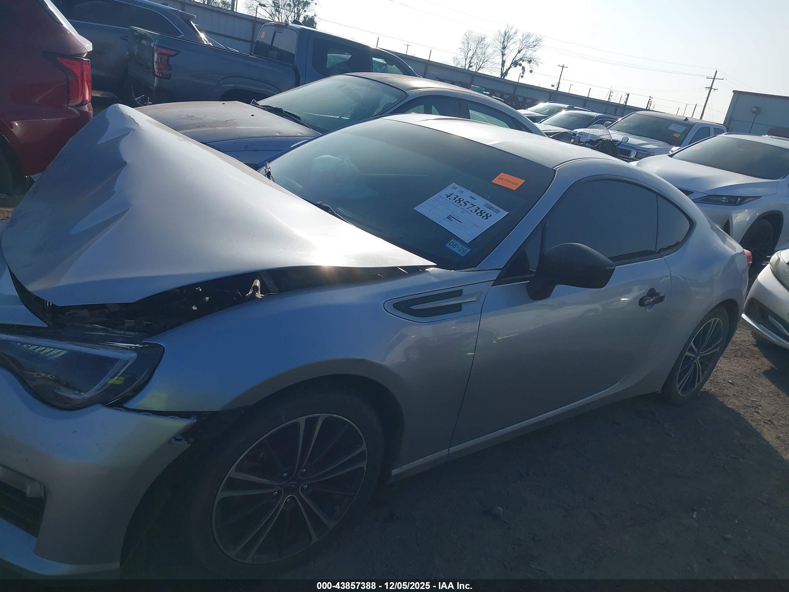 2015 Subaru Brz Premium Silver vin: JF1ZCAB1XF9603607
