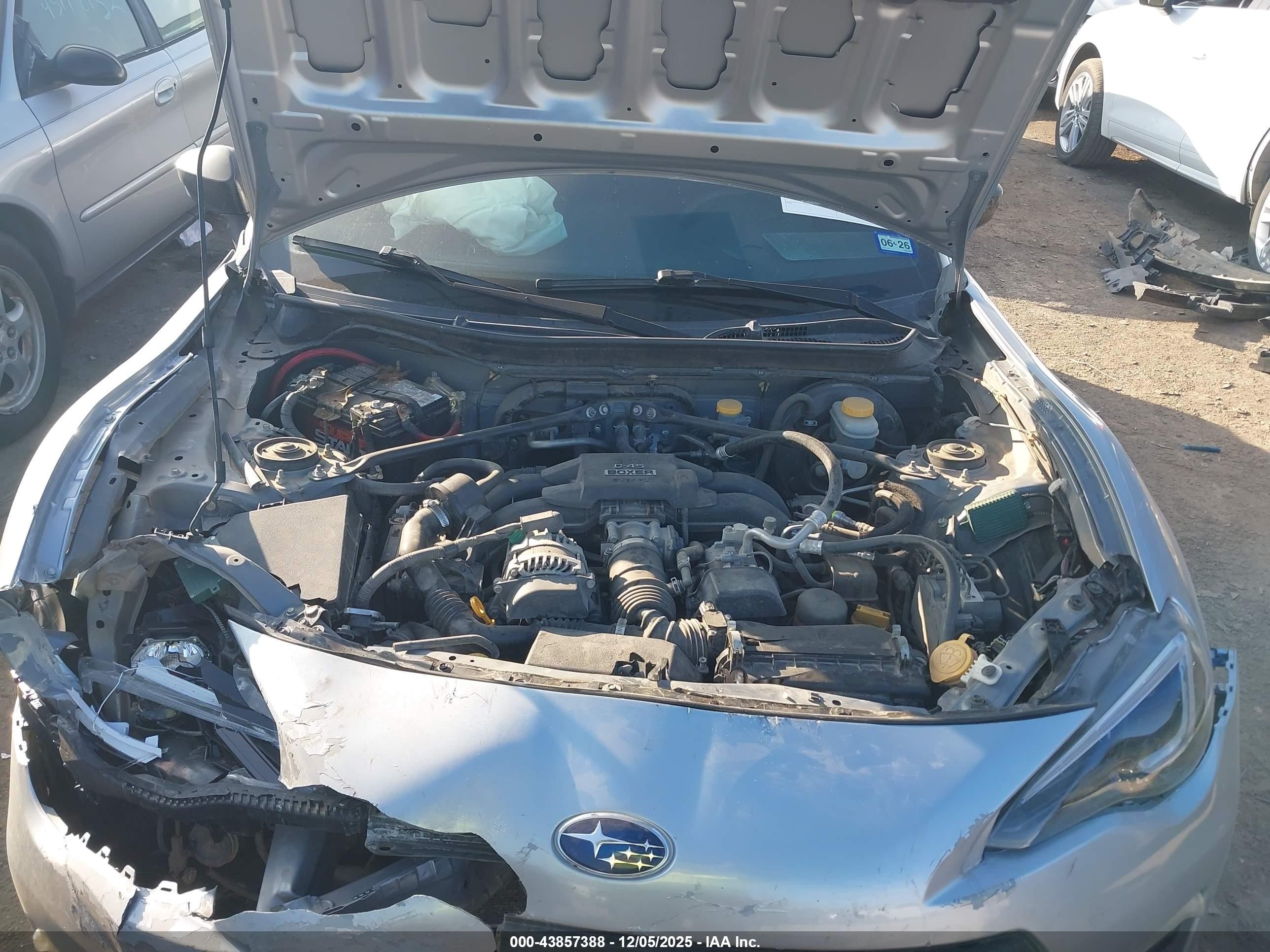 2015 Subaru Brz Premium Silver vin: JF1ZCAB1XF9603607