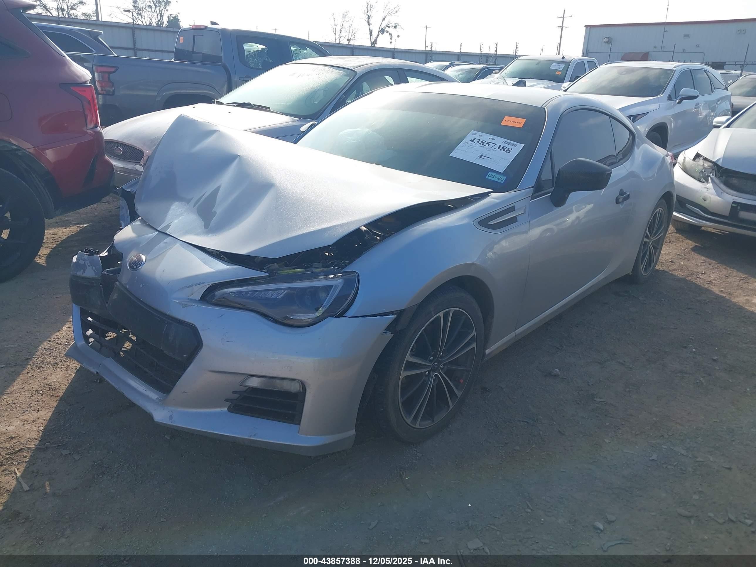 2015 Subaru Brz Premium Silver vin: JF1ZCAB1XF9603607