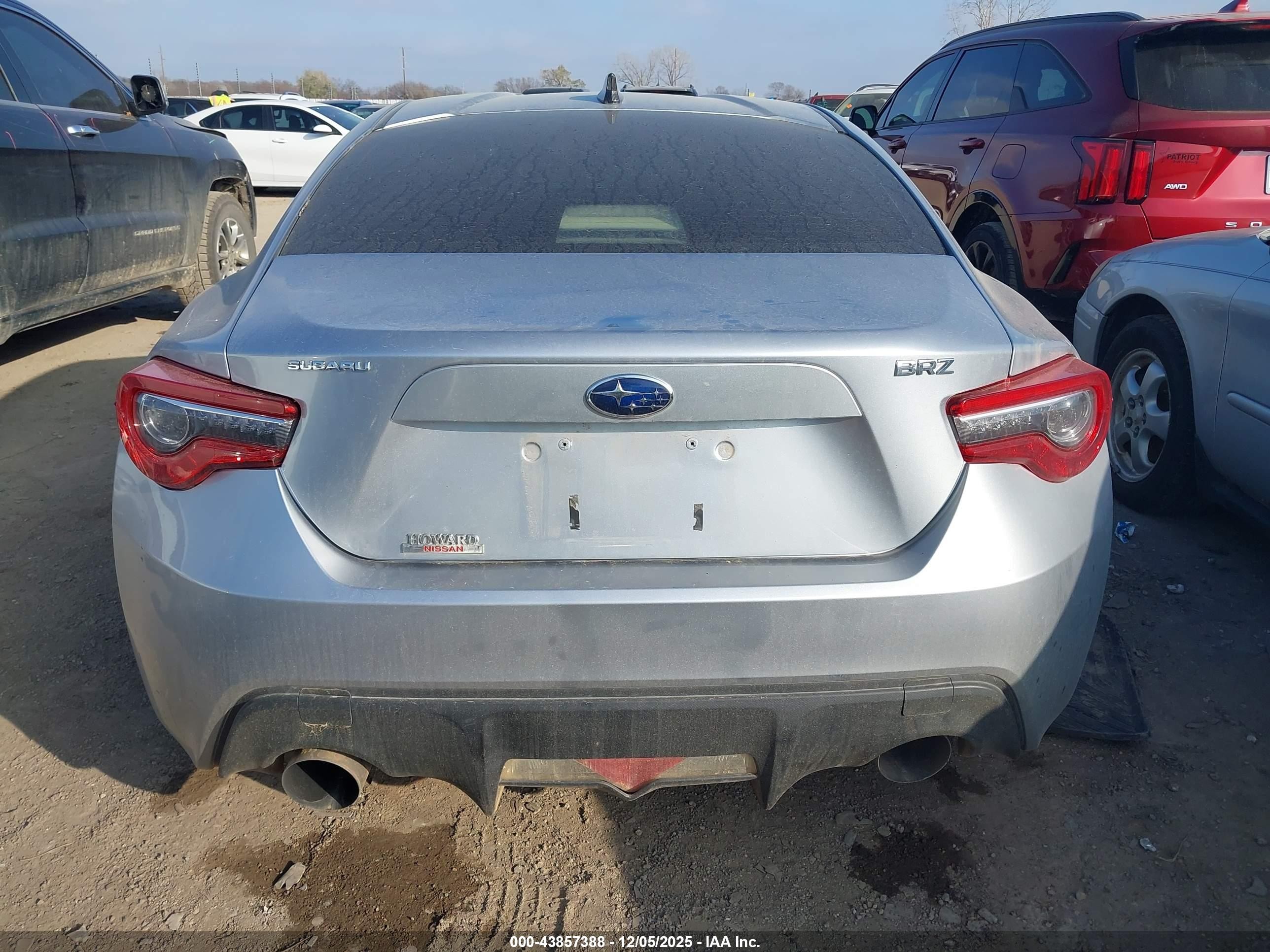 2015 Subaru Brz Premium Silver vin: JF1ZCAB1XF9603607