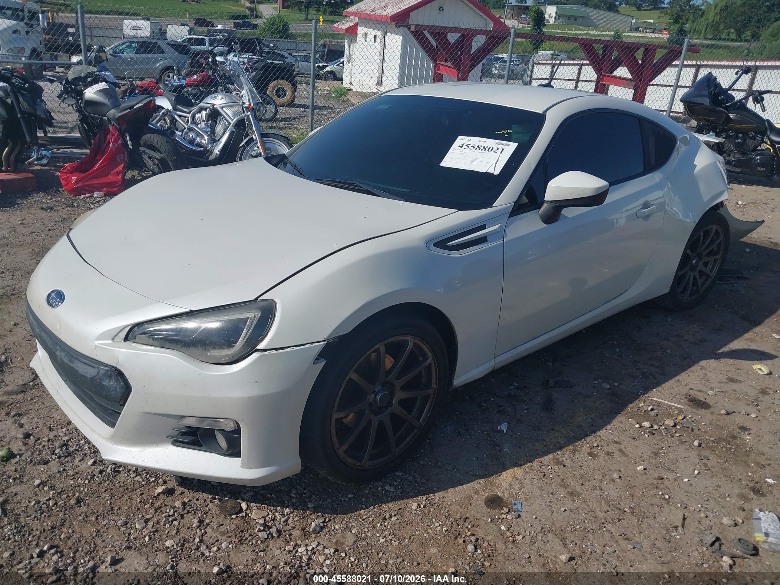 2013 Subaru Brz Limited Белый vin: JF1ZCAC10D1602282