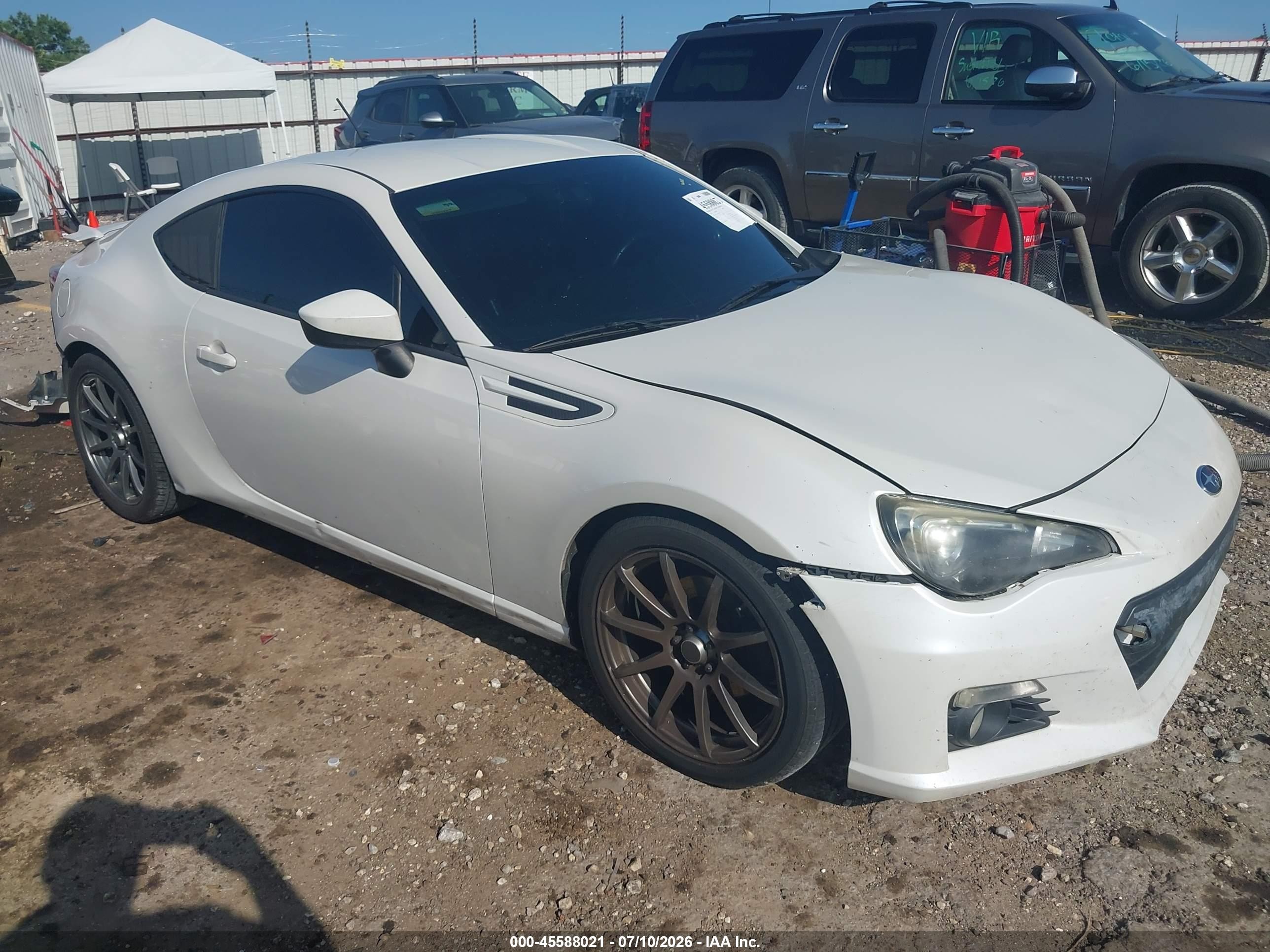 2013 Subaru Brz Limited White vin: JF1ZCAC10D1602282