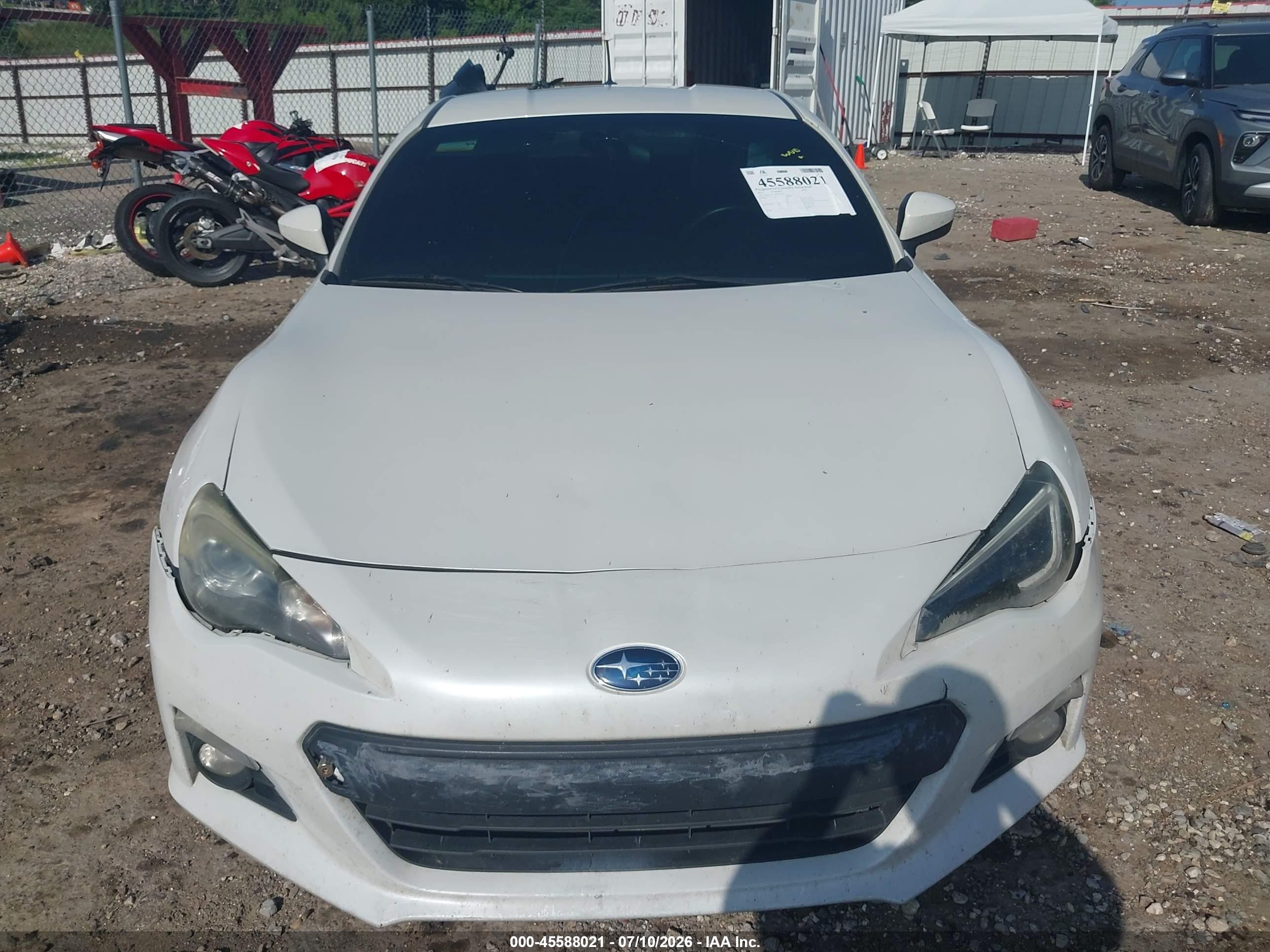2013 Subaru Brz Limited Белый vin: JF1ZCAC10D1602282