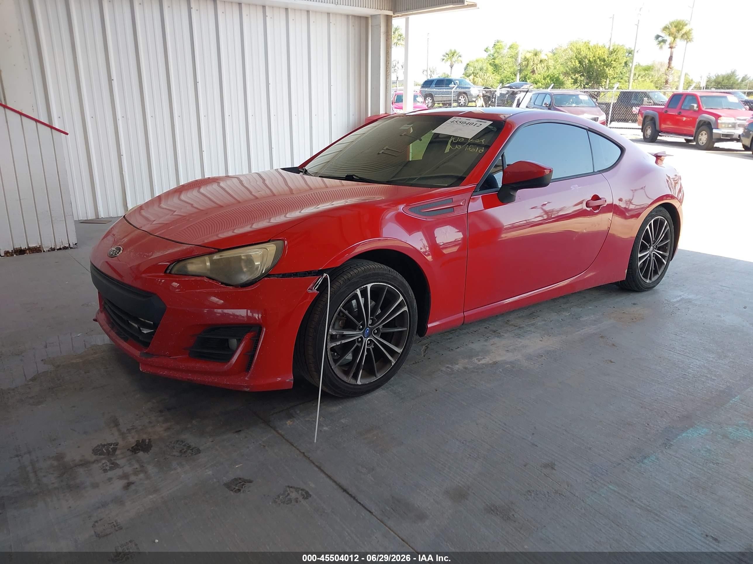 2013 Subaru Brz Limited Red vin: JF1ZCAC10D2613034